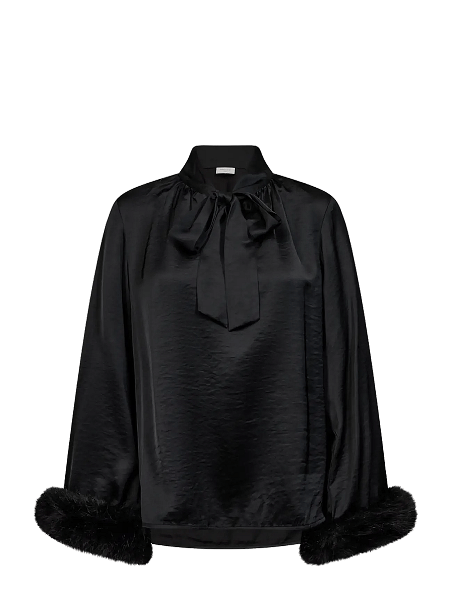 FREE/QUENT - FQDOVE-BLOUSE - långärmade blusar - black - 0