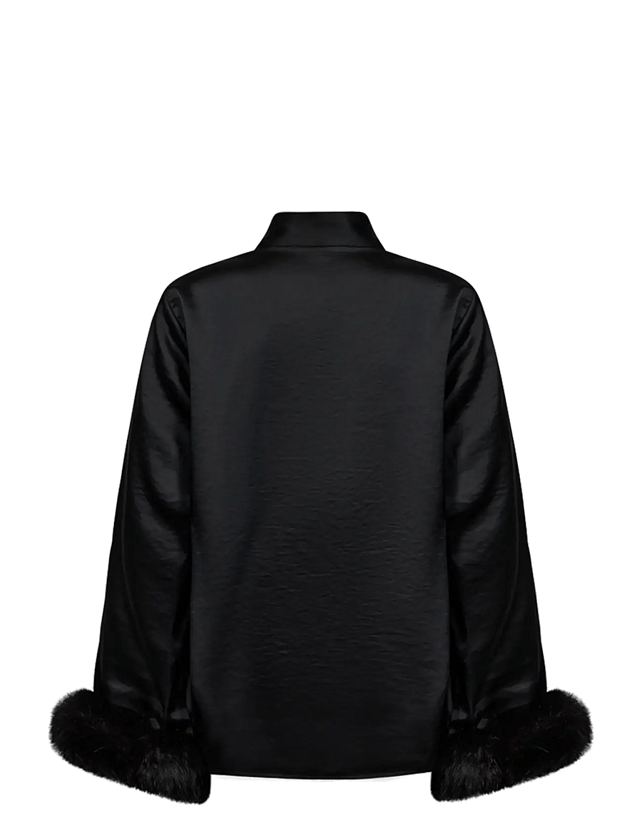 FREE/QUENT - FQDOVE-BLOUSE - långärmade blusar - black - 1