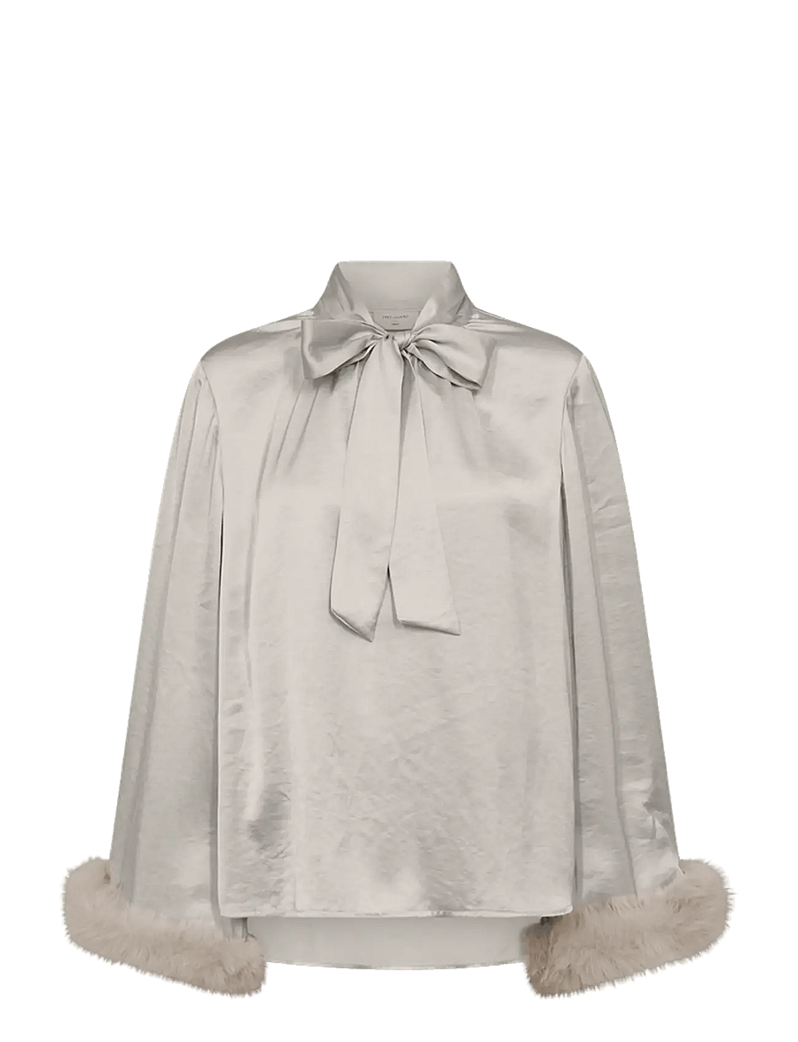 FREE/QUENT - FQDOVE-BLOUSE - langærmede bluser - moonbeam - 0
