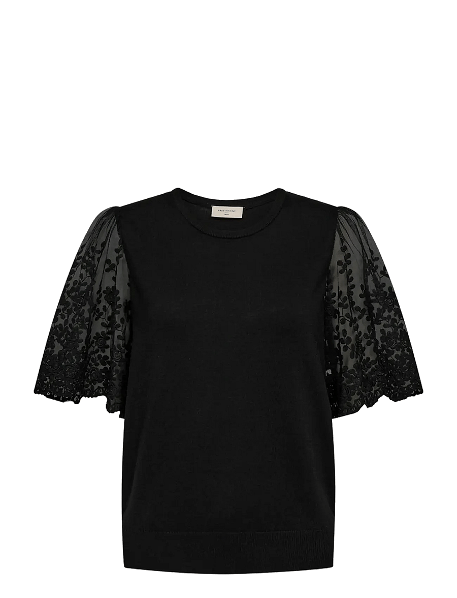 FREE/QUENT - FQDOTKA-PULLOVER - jumpers - black - 1