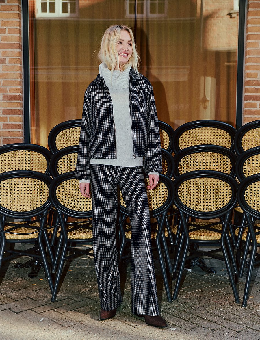 FREE/QUENT - FQNADUVA-JACKET - black w. desert taupe - 0