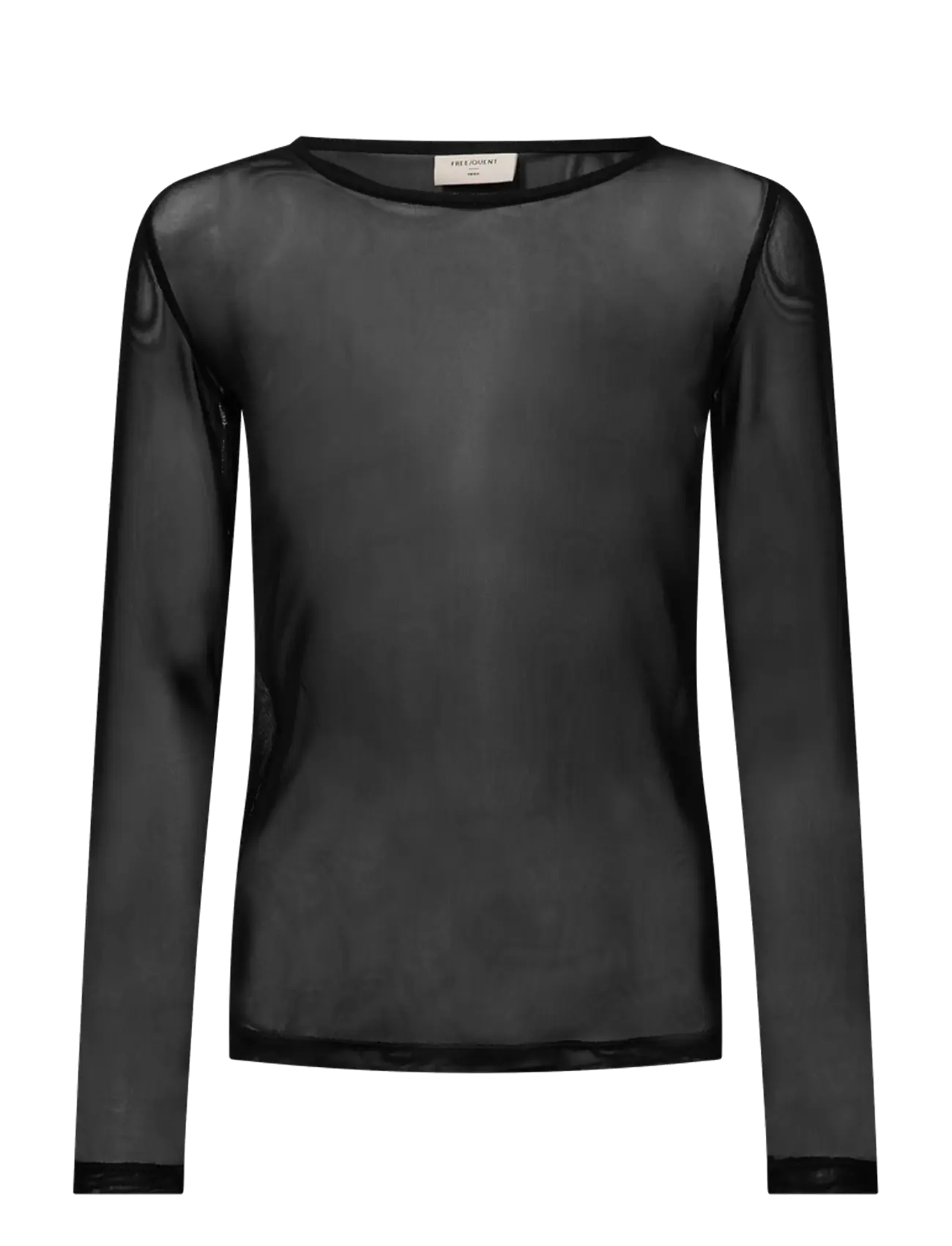 FREE/QUENT - FQMESHKA-TEE - long-sleeved tops - black - 1