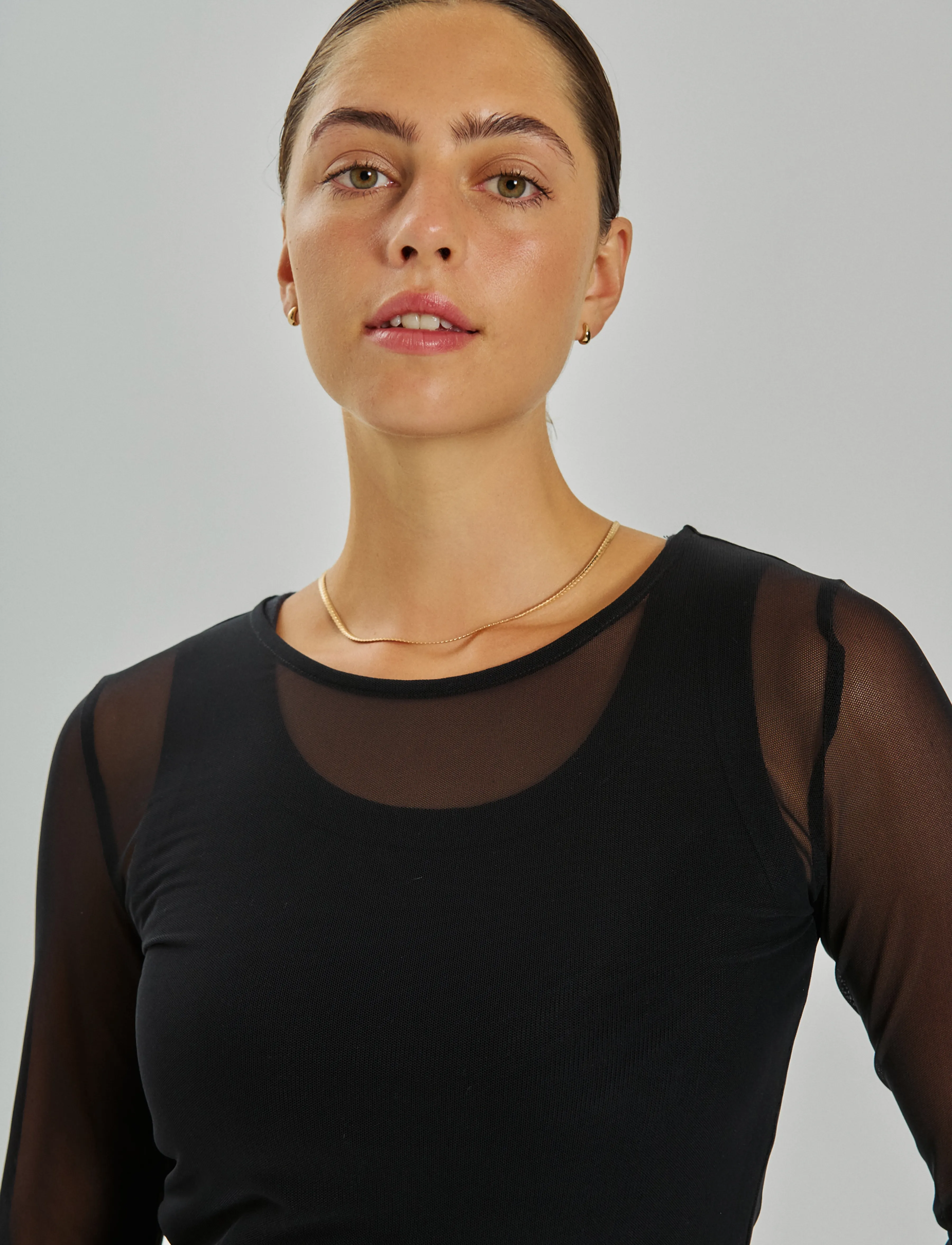 FREE/QUENT Fqmeshka-Tee t-shirts dam – bild 3