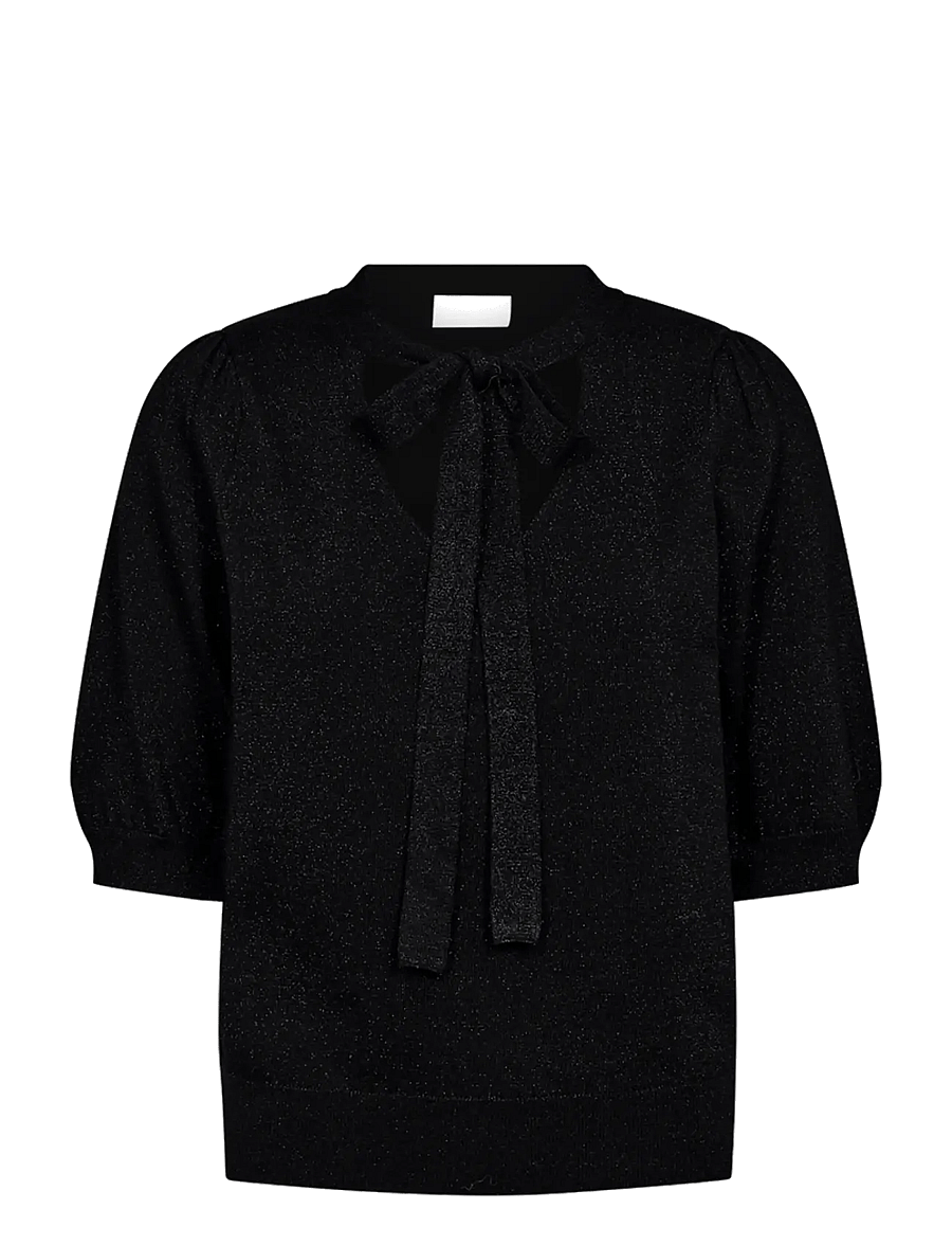 FREE/QUENT - FQHAZY-PULLOVER - black w. black metallic - 0
