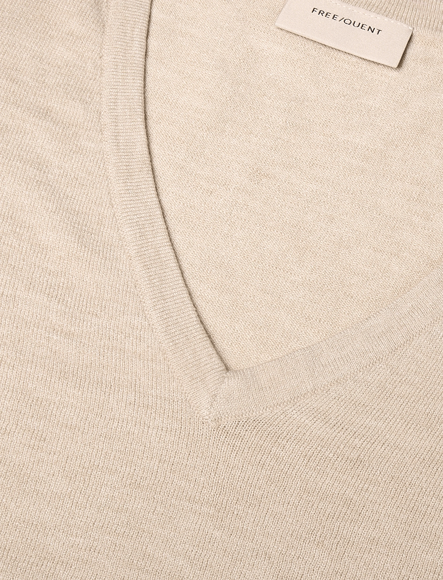 FREE/QUENT - FQROSE-PULLOVER - striktrøjer - moonbeam - 2