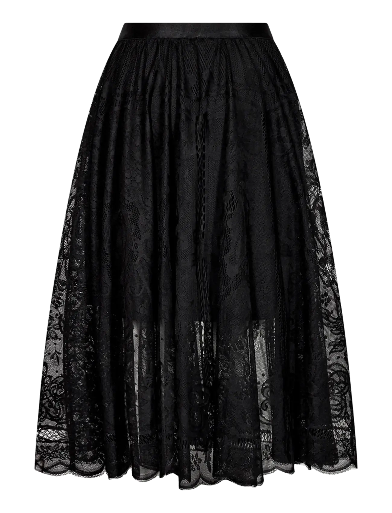 FREE/QUENT - FQROUND-SKIRT - midi-röcke - black - 1
