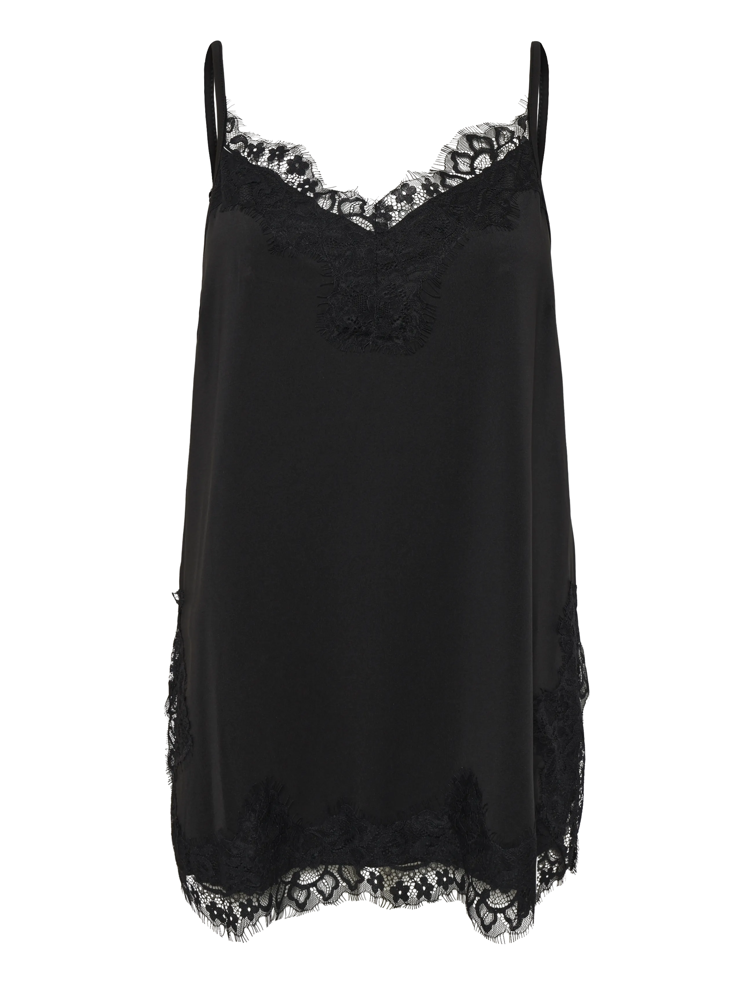 FREE/QUENT FQBICCO-TOP - Sleeveless tops - BLACK / black
