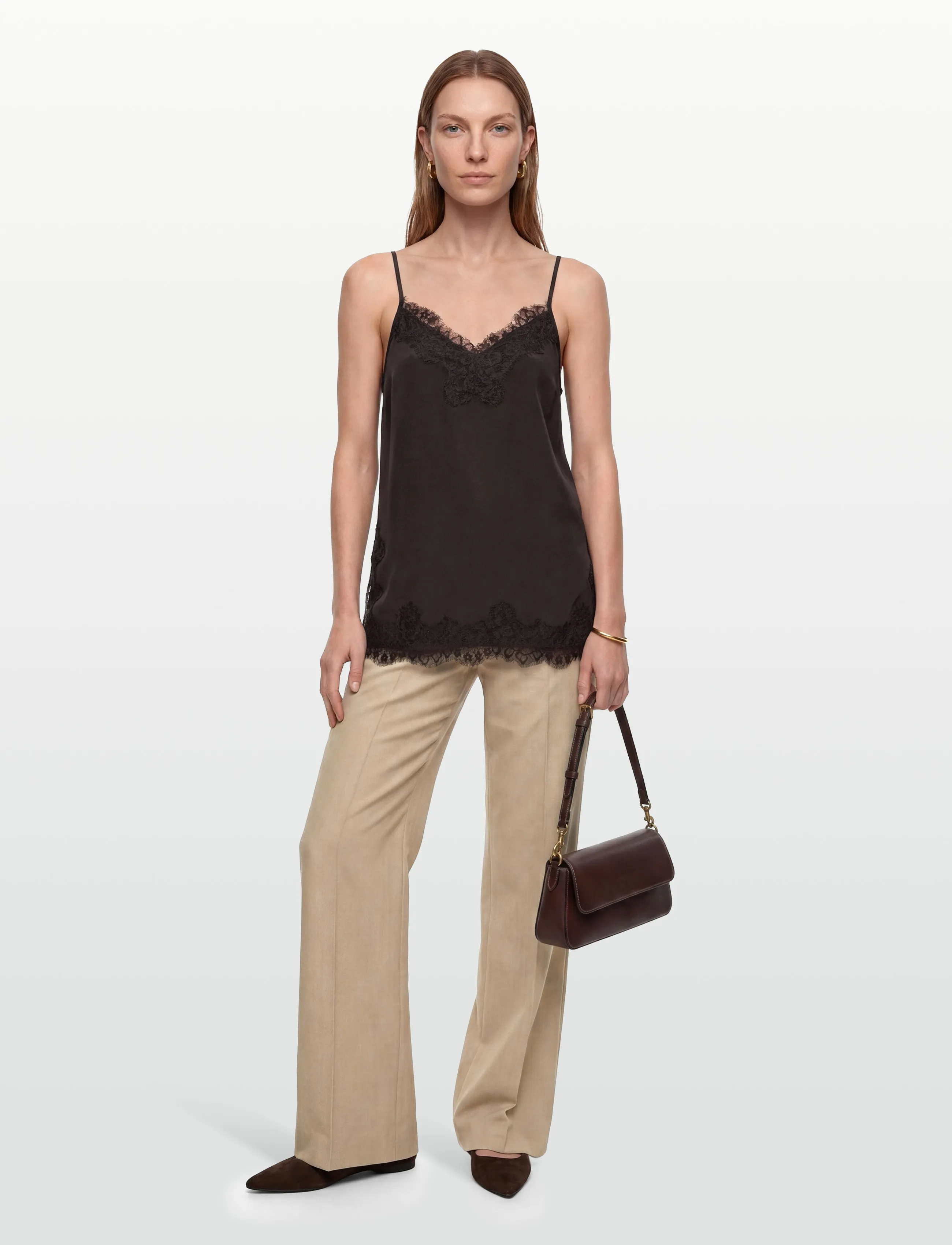 FREE/QUENT FQBICCO-TOP - Tanktops - MOLE / brown