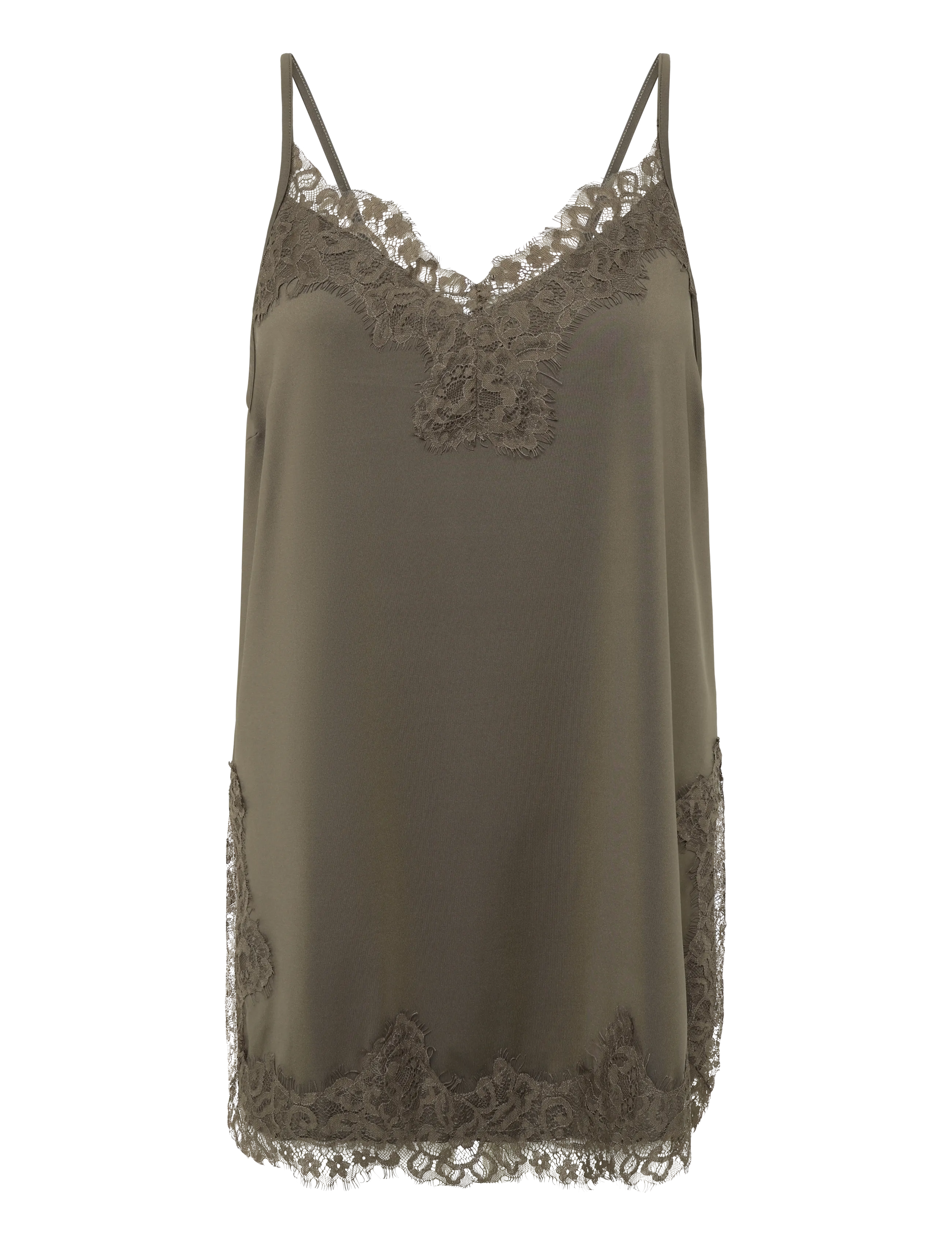 FREE/QUENT FQBICCO-TOP - Linnen - MOREL / khaki/green