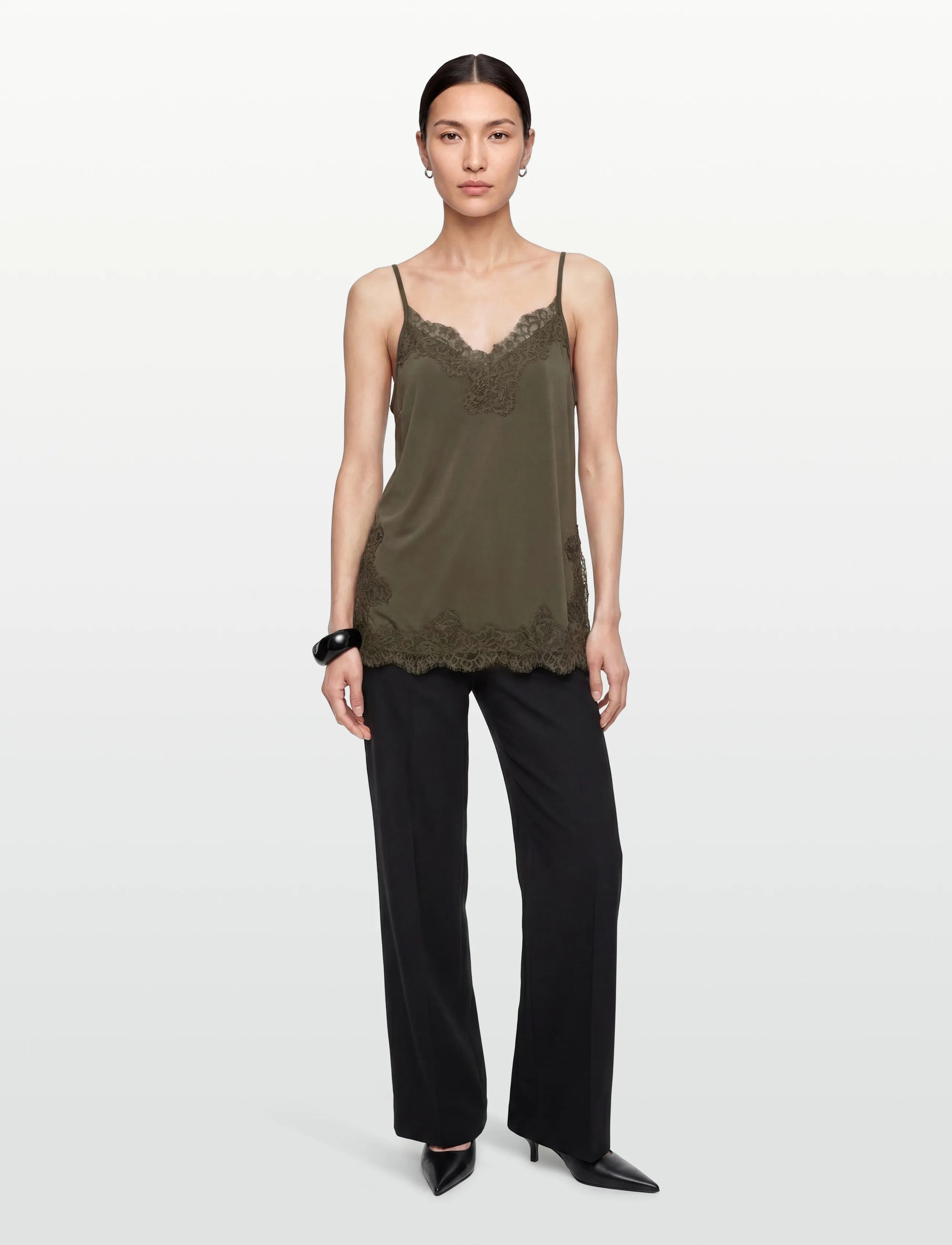 FREE/QUENT Fqbicco-Top, XS, T-shirts & Oberteile, Khakigrün - Sleeveless, Frauen