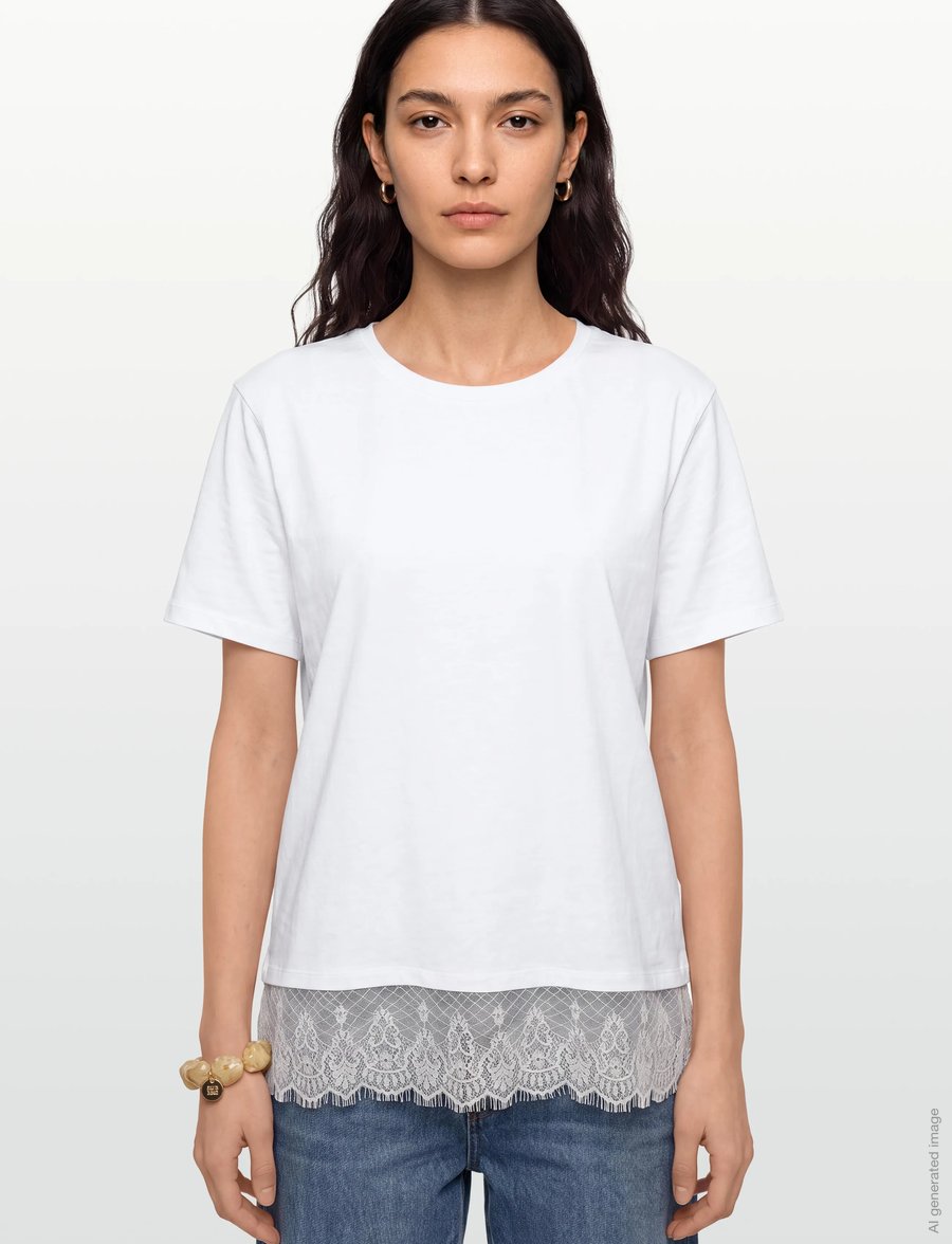 FREE/QUENT - FQSURE-TEE - t-shirts - off-white - 3