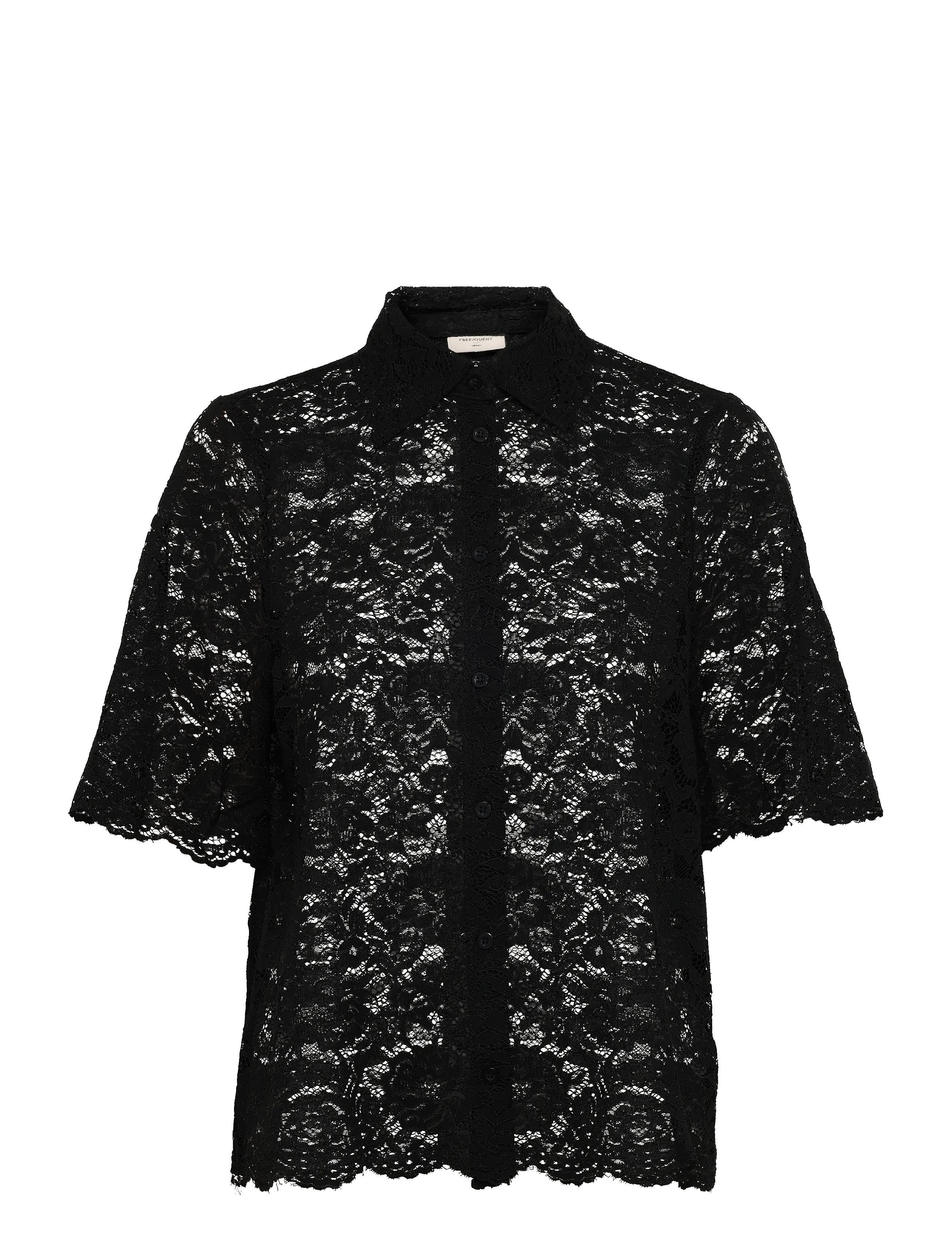 FREE/QUENT FQLACINA-SHIRT - Blusen - BLACK / black