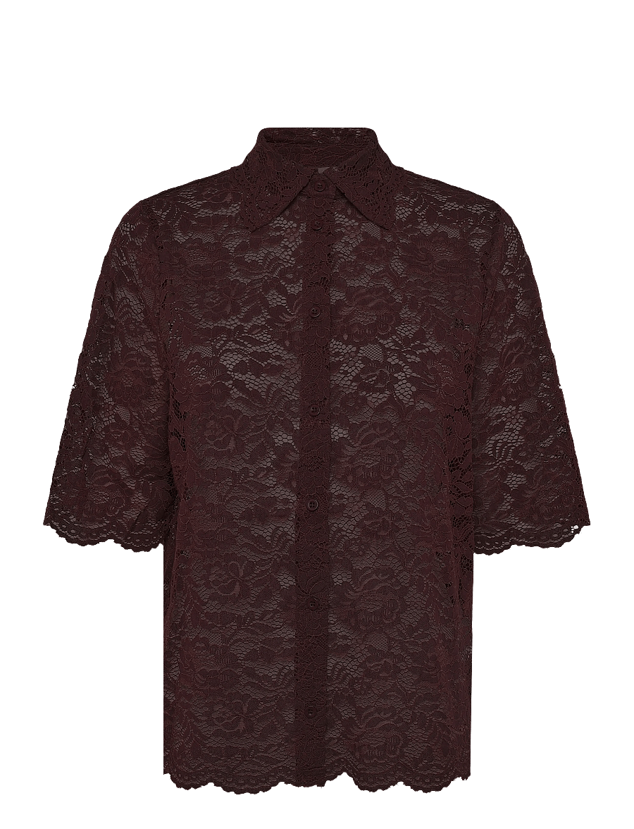 FREE/QUENT - FQLACINA-SHIRT - kortærmede skjorter - port royale - 1
