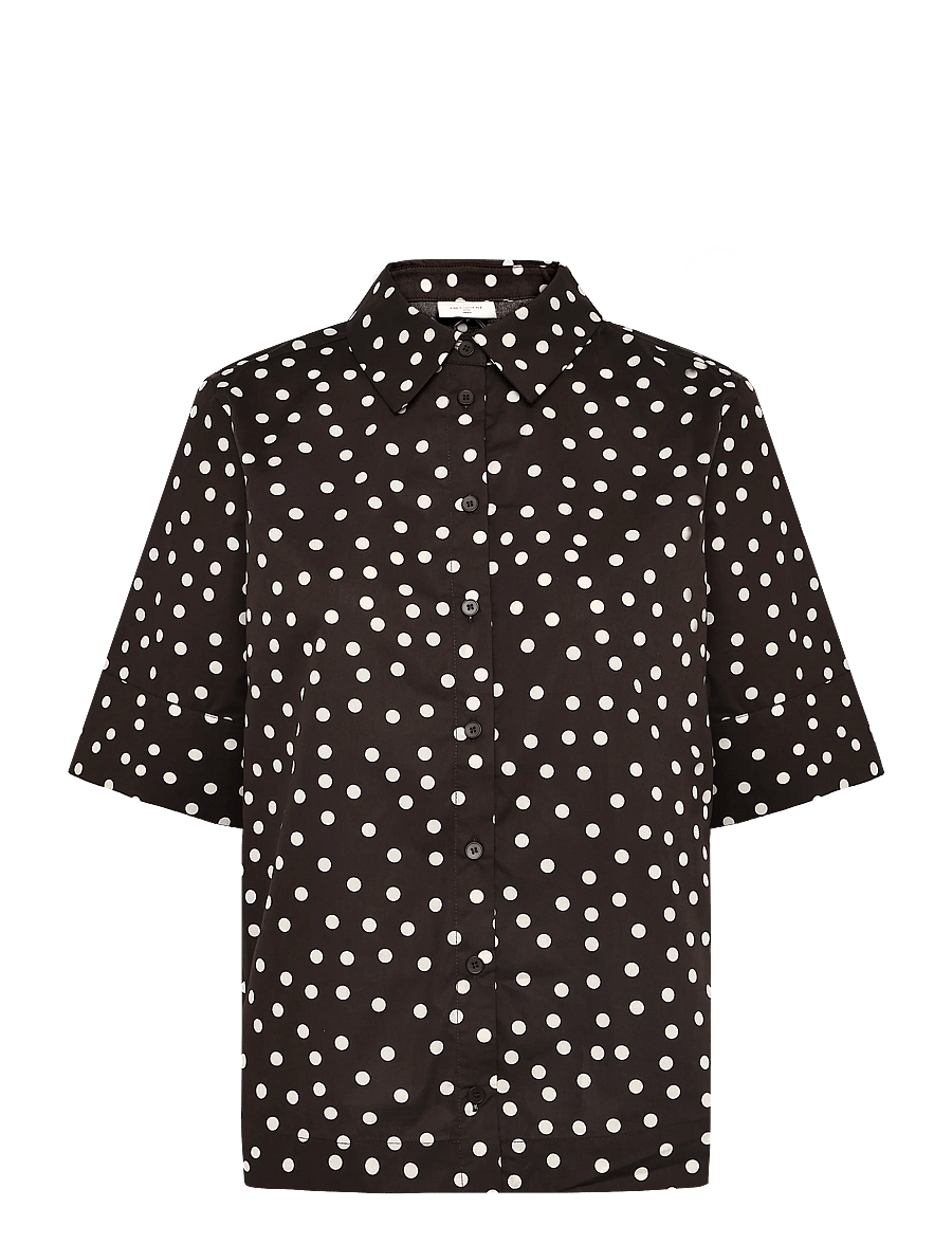 FREE/QUENT - FQMALAY-SHIRT - kurzärmlige hemden - mole w. moonbeam - 1