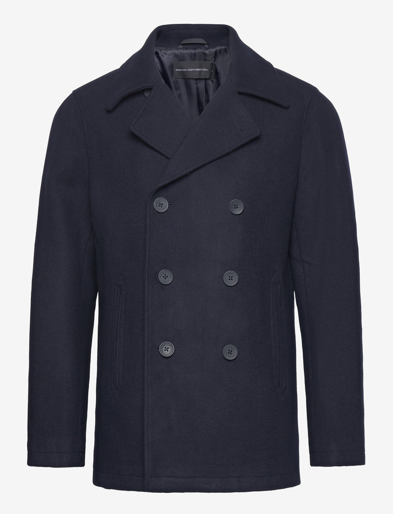 French Connection - DB PEACOAT 3 W mr - navy - 0