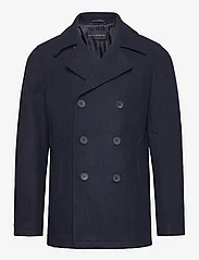 French Connection - DB PEACOAT 3 W mr - wool jackets - navy - 0