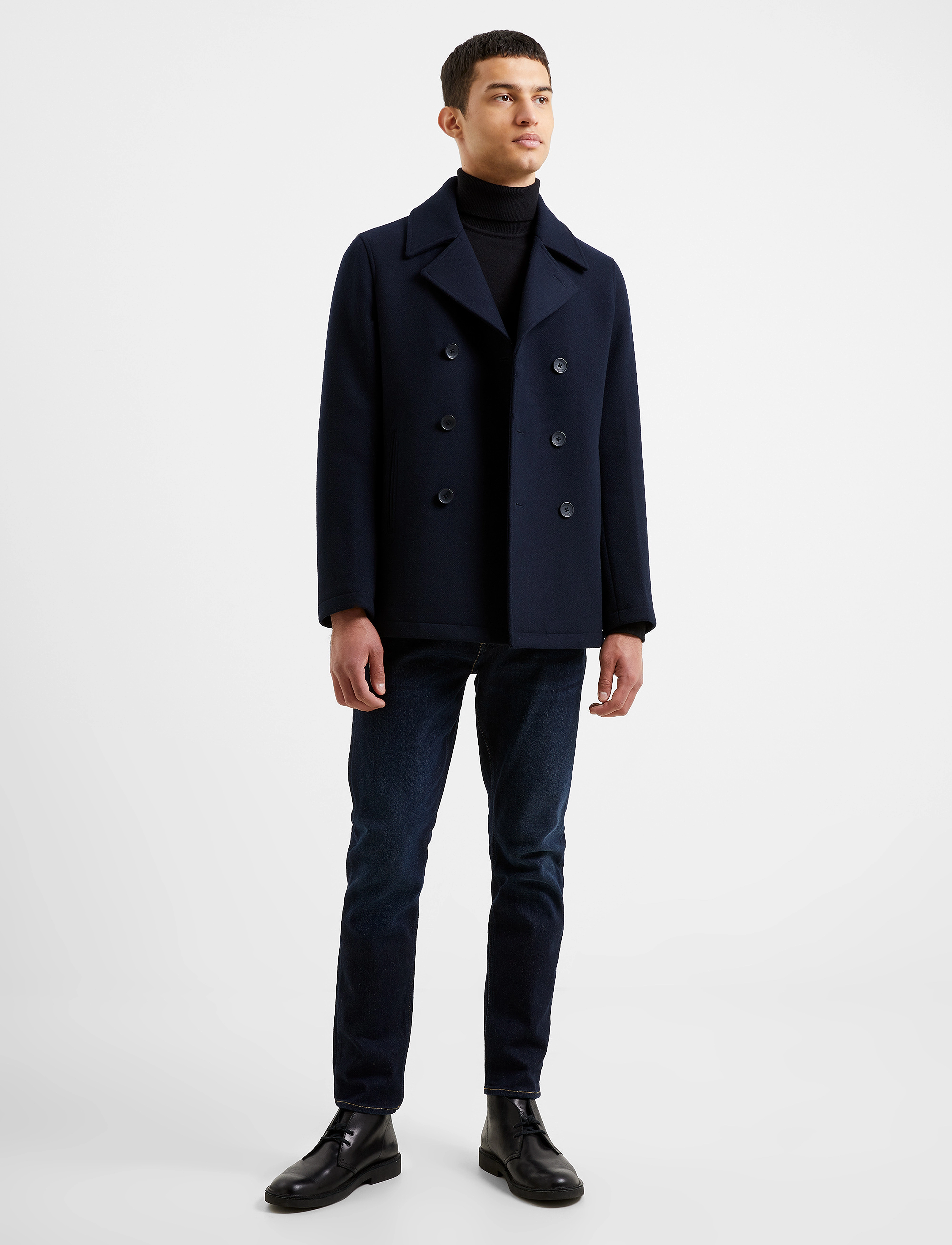 French Connection - DB PEACOAT 3 W mr - navy - 3
