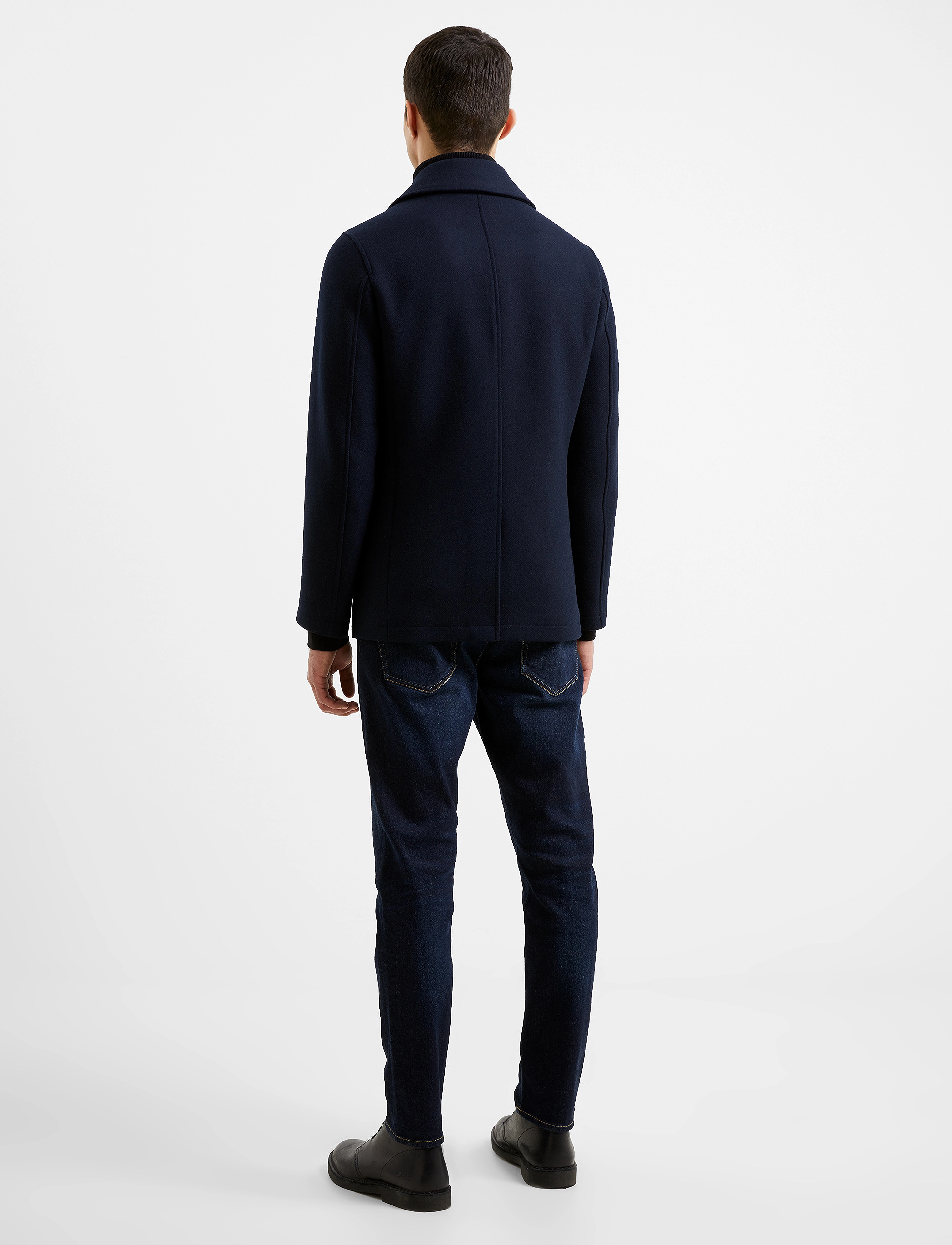 French Connection - DB PEACOAT 3 W mr - navy - 5
