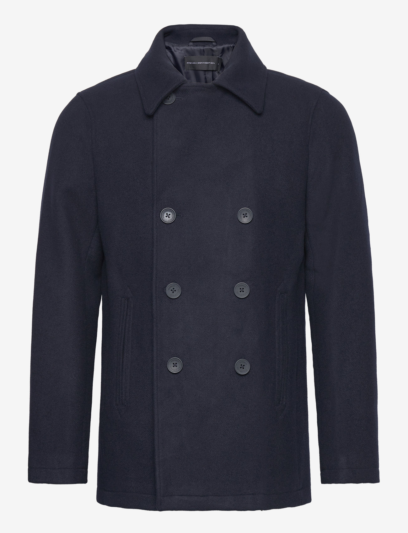 French Connection - DB PEACOAT 3 W mr - navy - 2