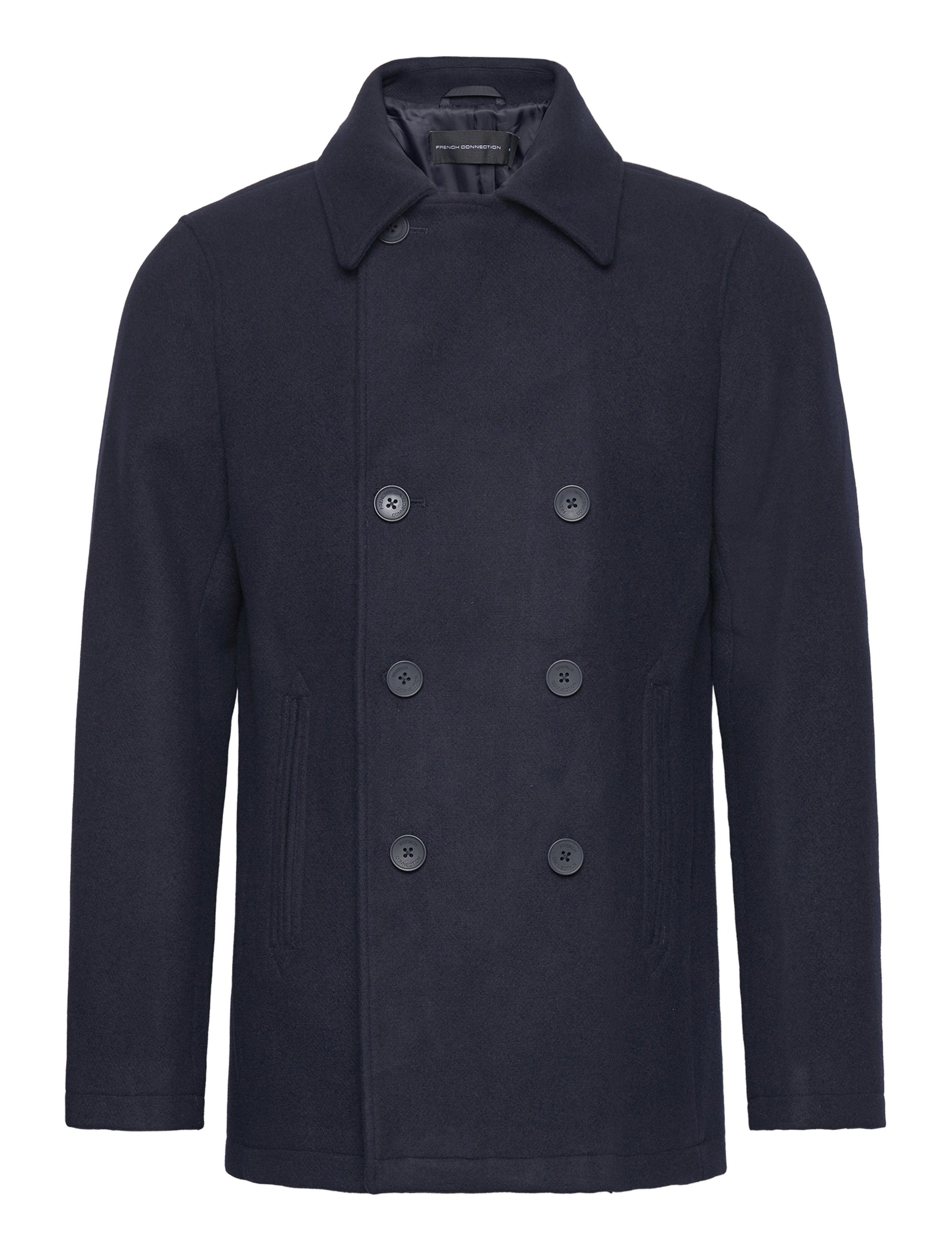 French Connection - DB PEACOAT 3 W mr - navy - 2