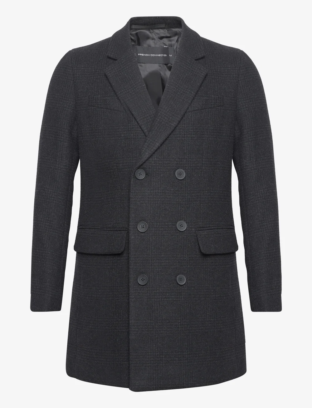 French connection double 2025 breasted wool coat