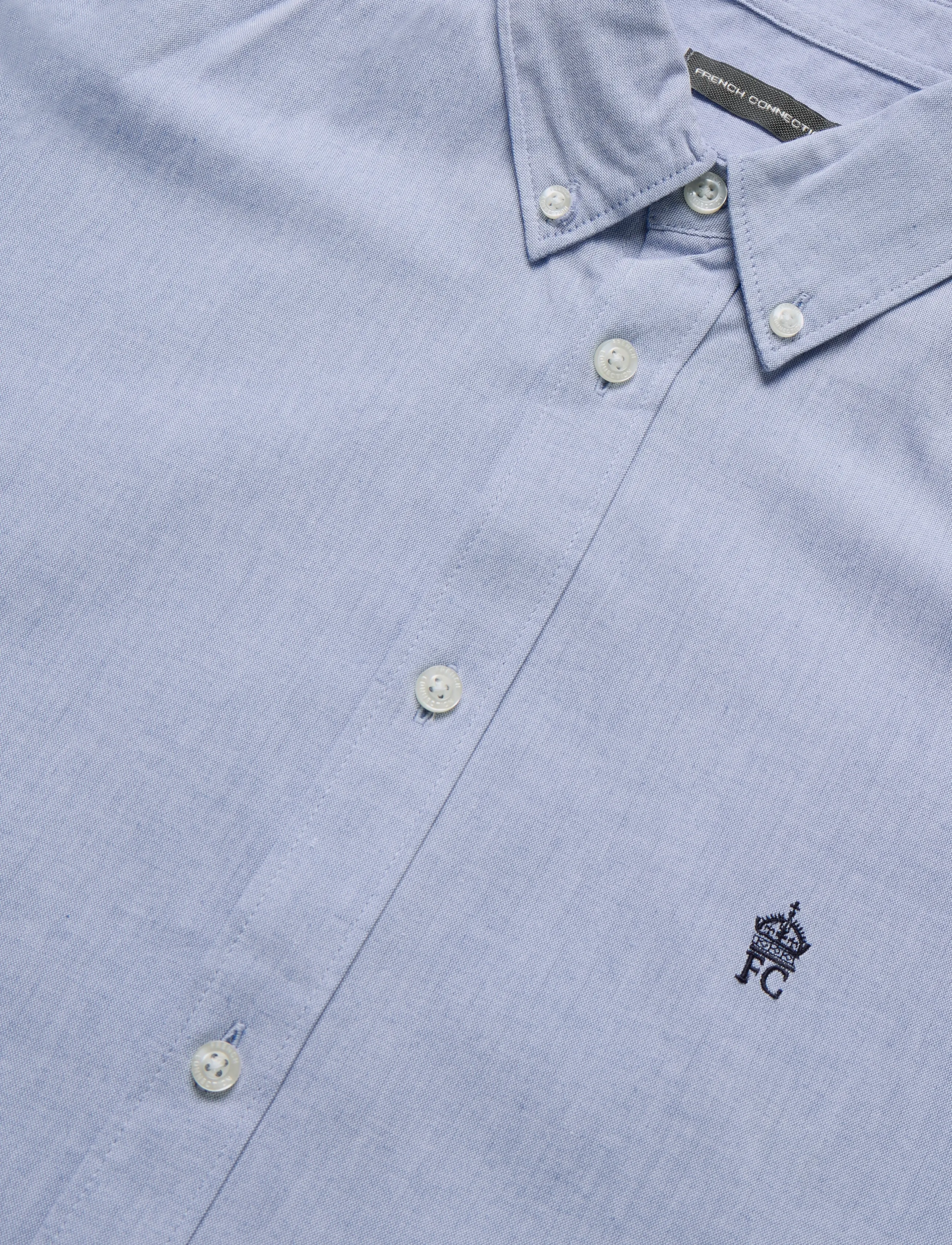 French Connection - OXFORD L/S T MARINE/MARINE - oxford skjorter - sky/marine - 5