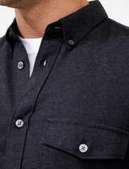 French Connection - 2 POCKET FLANNEL LS mr - basic shirts - charcoal mel - 3