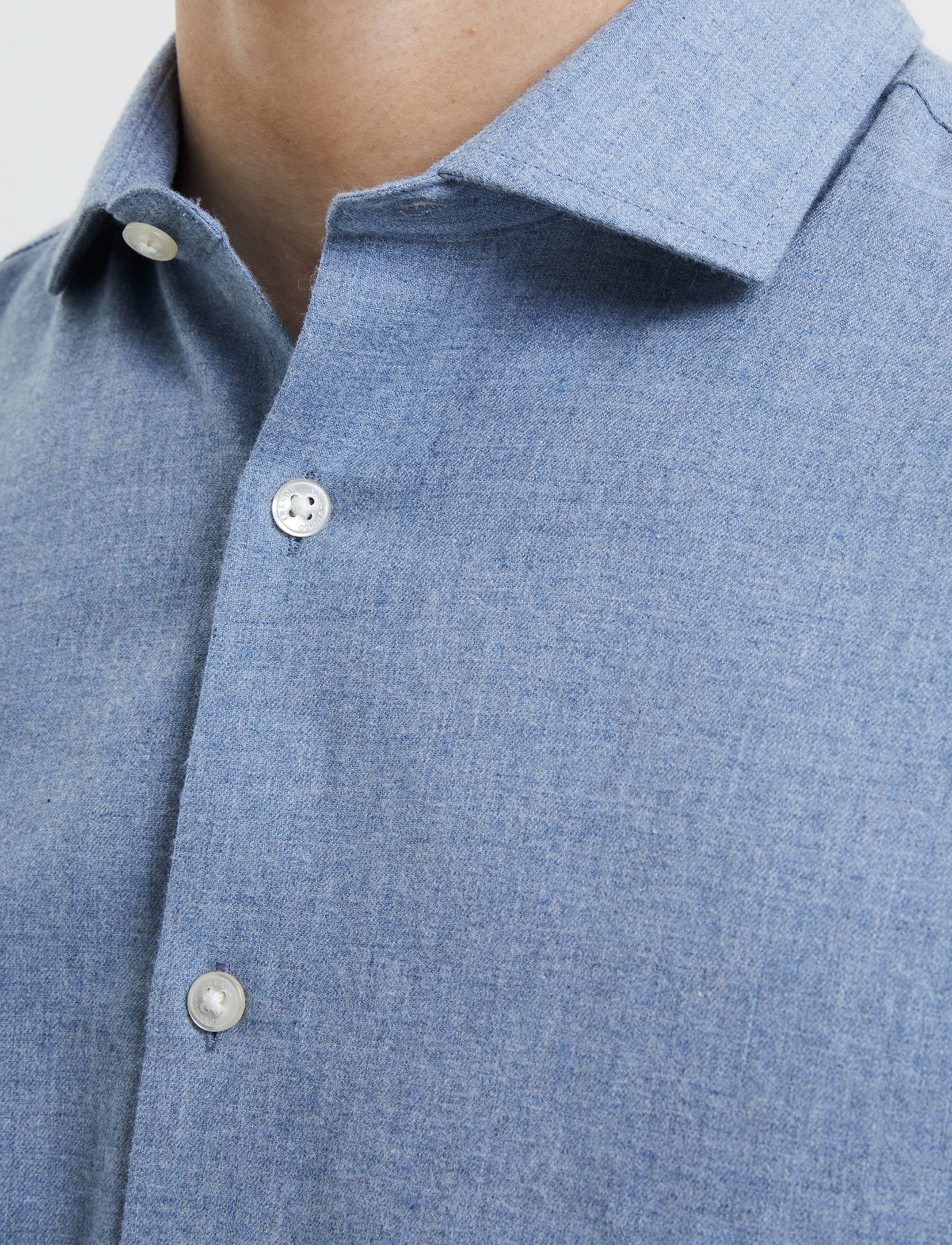 French Connection - BRUSHED MELANGE LS - lgt blue - 3