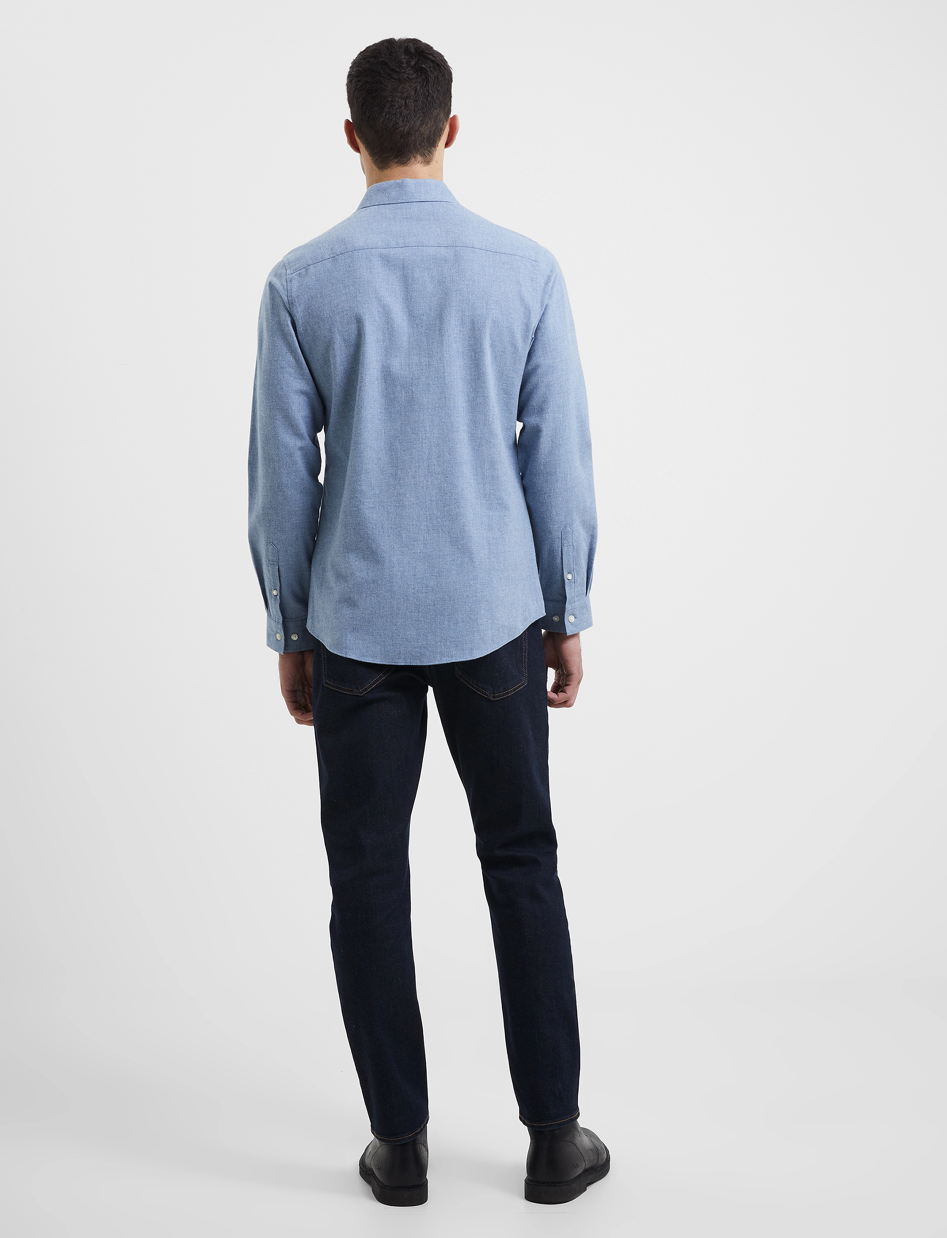 French Connection - BRUSHED MELANGE LS - lgt blue - 4