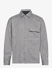 French Connection - HERRINGBONE LS - kasdienio stiliaus marškiniai - lgt grey - 0