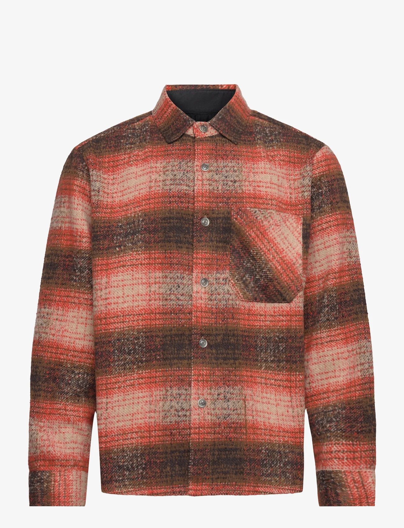 French Connection - HEAVY CHECK OVERSHIRT - vyrams - rust - 0