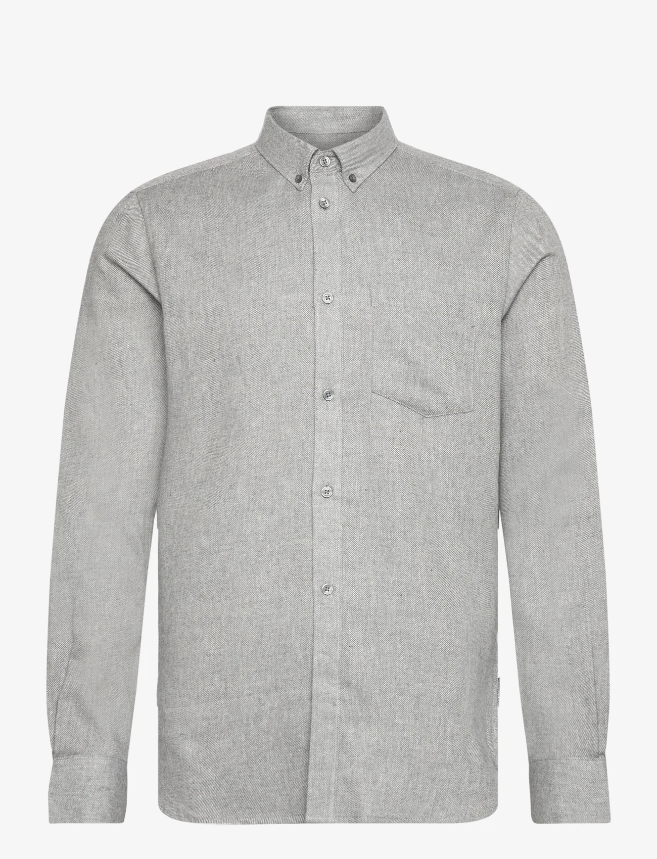 French Connection - FLANNEL LS mr - laisvalaikio marškiniai - lgt grey mel - 0