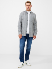 French Connection - FLANNEL LS mr - basic shirts - lgt grey mel - 2