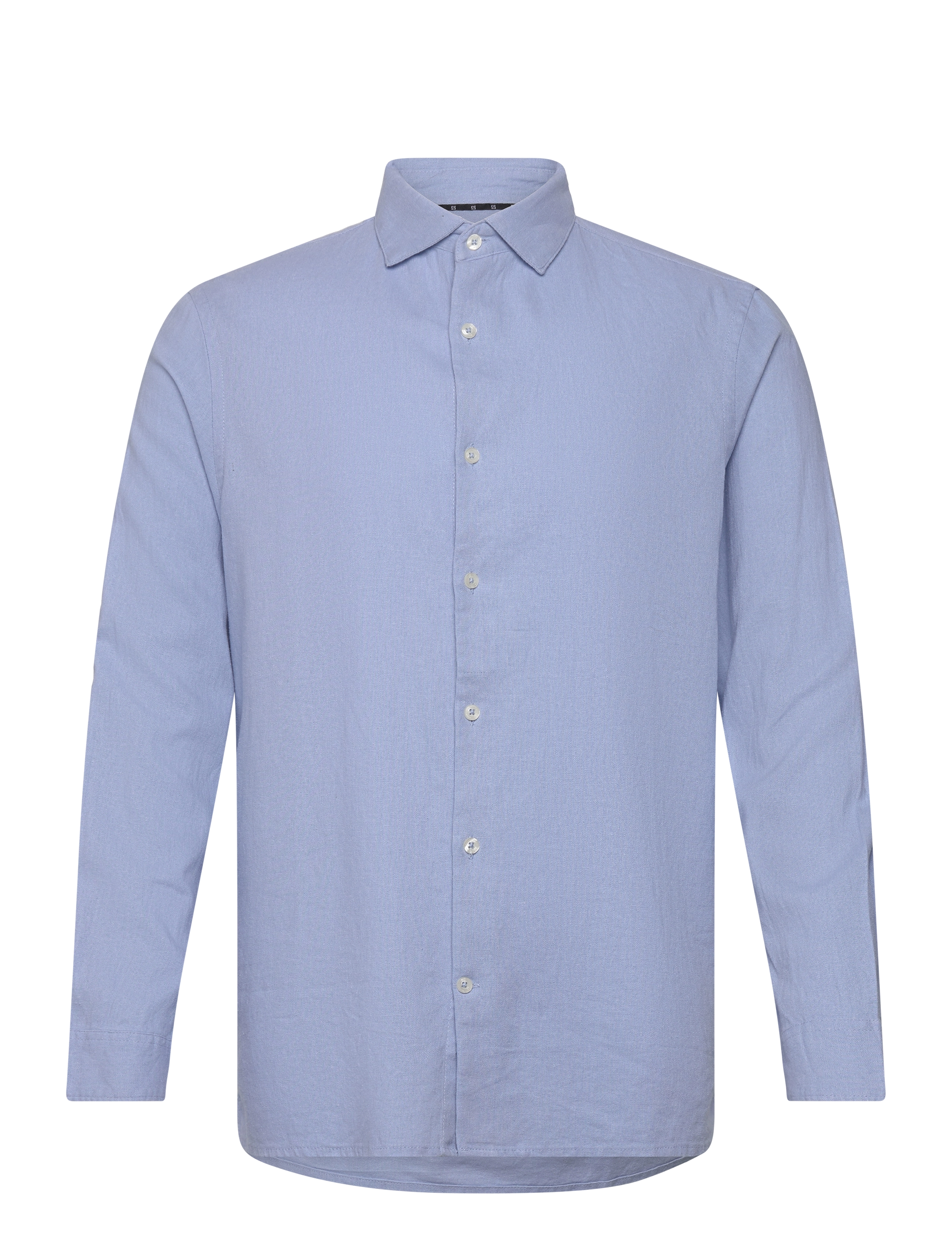 LONG SLEEVE LINEN SHIRT - LIGHT BLUE