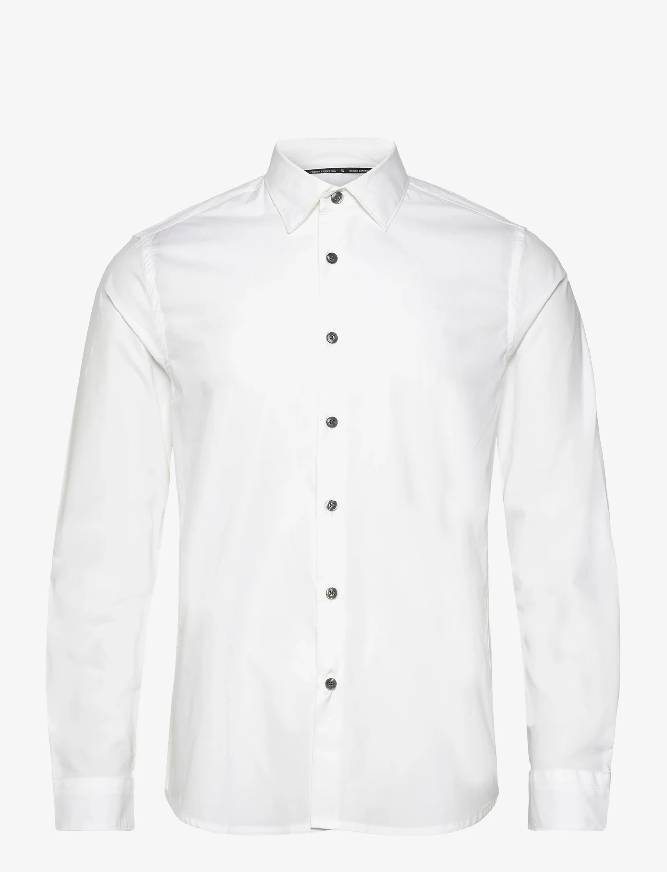 French Connection - LS STRETCH POPLIN SHIRT - chemises d'affaires - white - 1