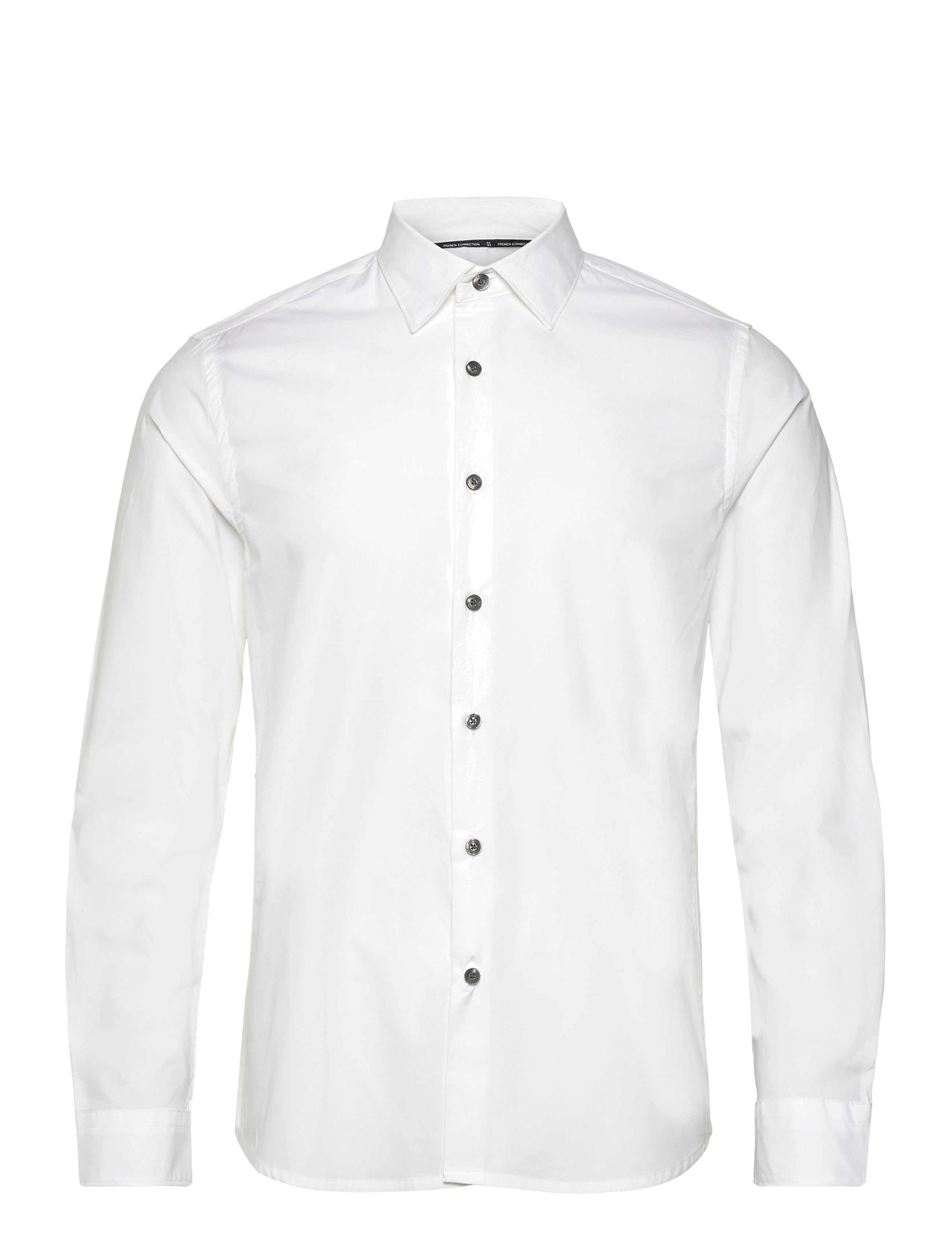 LS STRETCH POPLIN SHIRT - WHITE