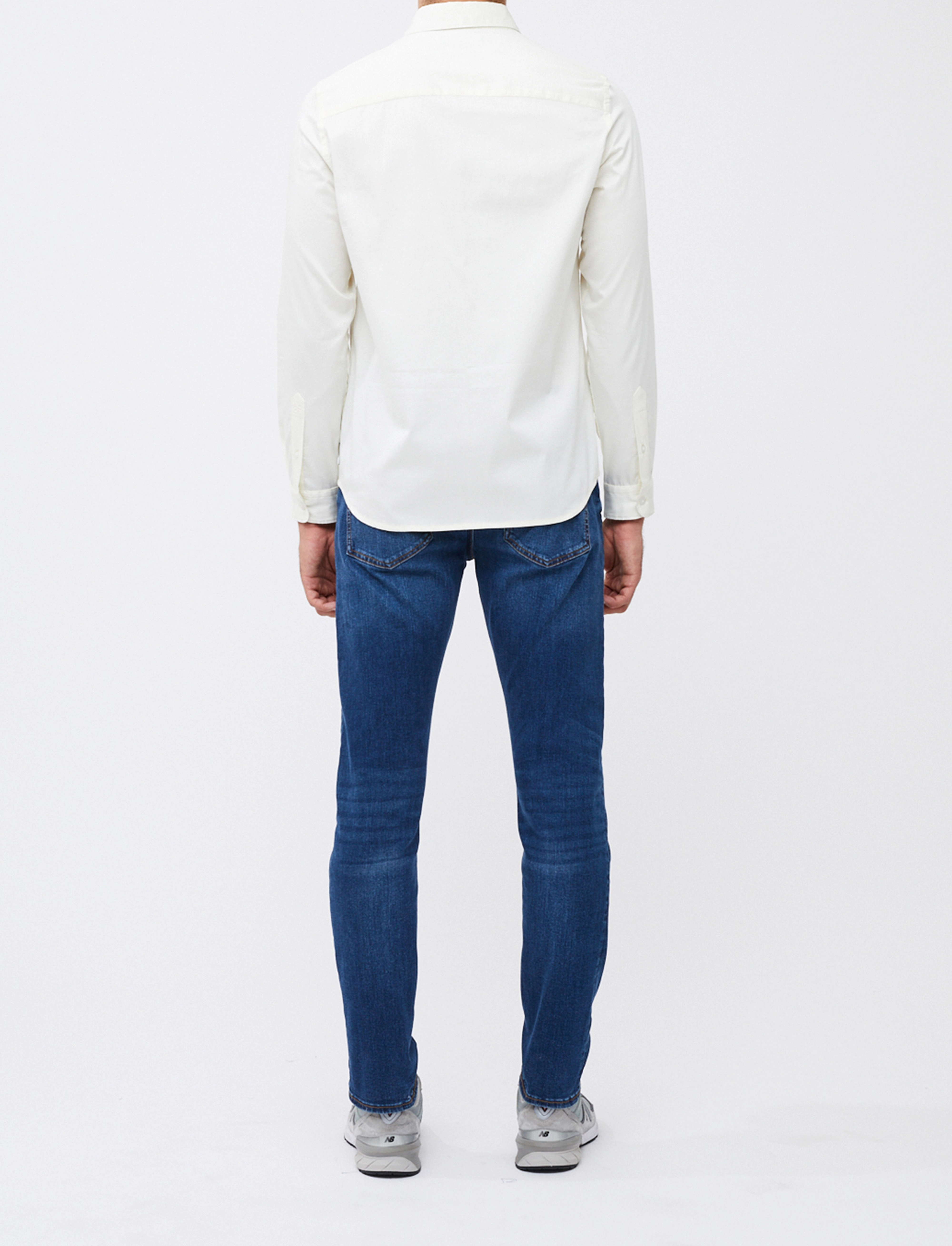 French Connection - LS STRETCH POPLIN SHIRT - white - 4