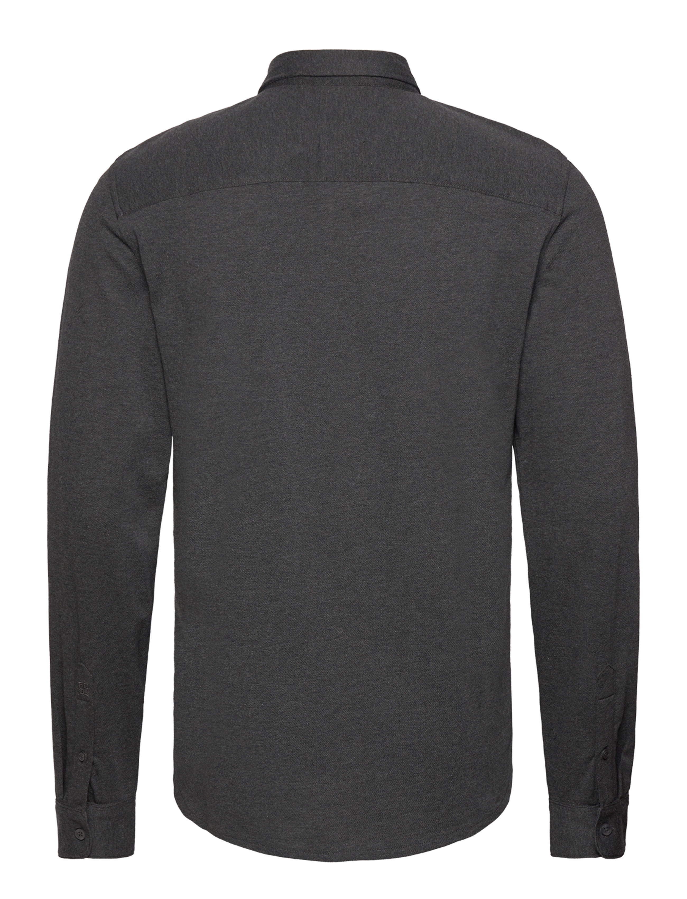 French Connection - LONG SLEEVE PIQUE JERSEY SHIRT - charcoal mel - 2