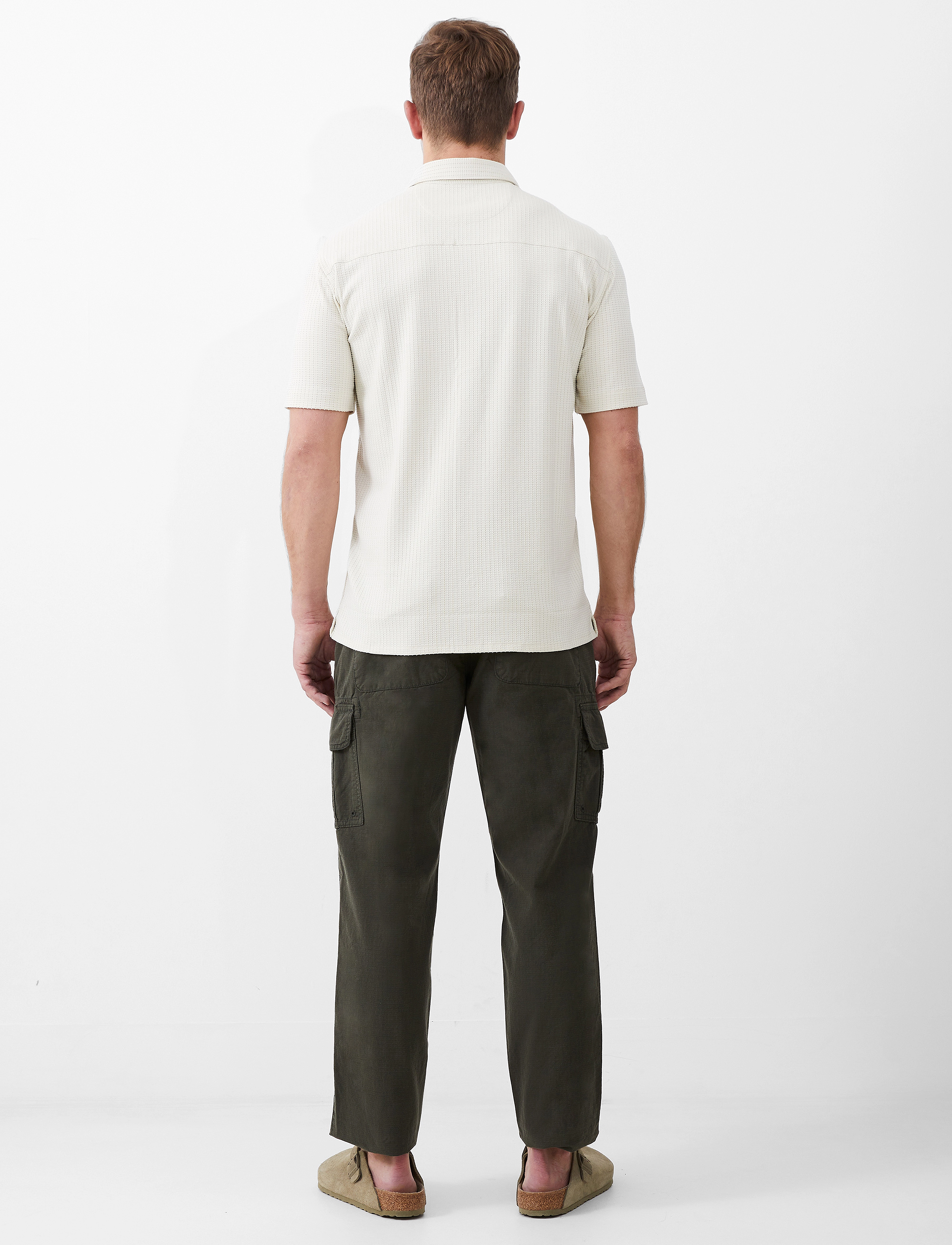 French Connection - LADDER TEXTURE JERSEY SHIRT - ecru - 3