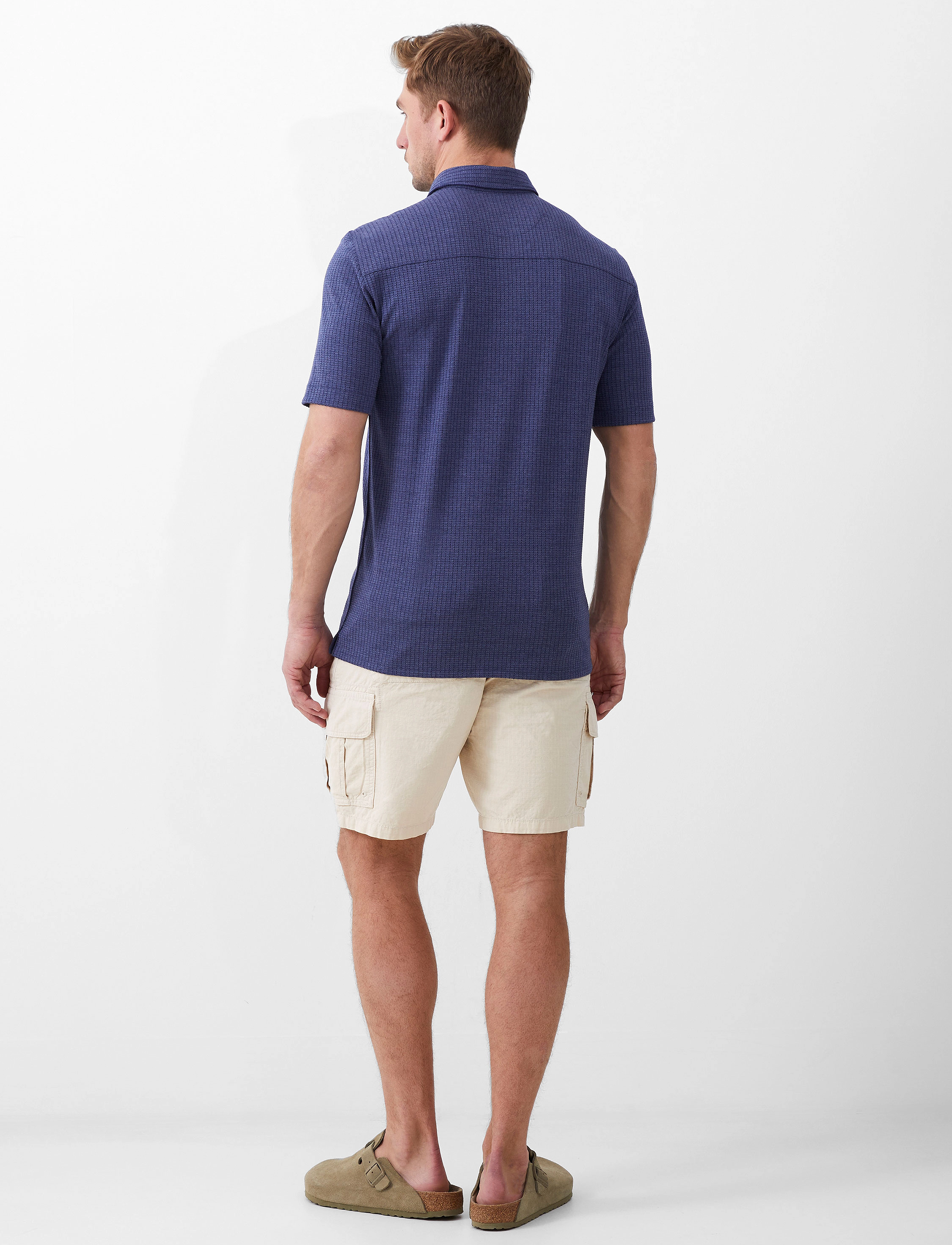 French Connection - LADDER TEXTURE JERSEY SHIRT - navy - 4