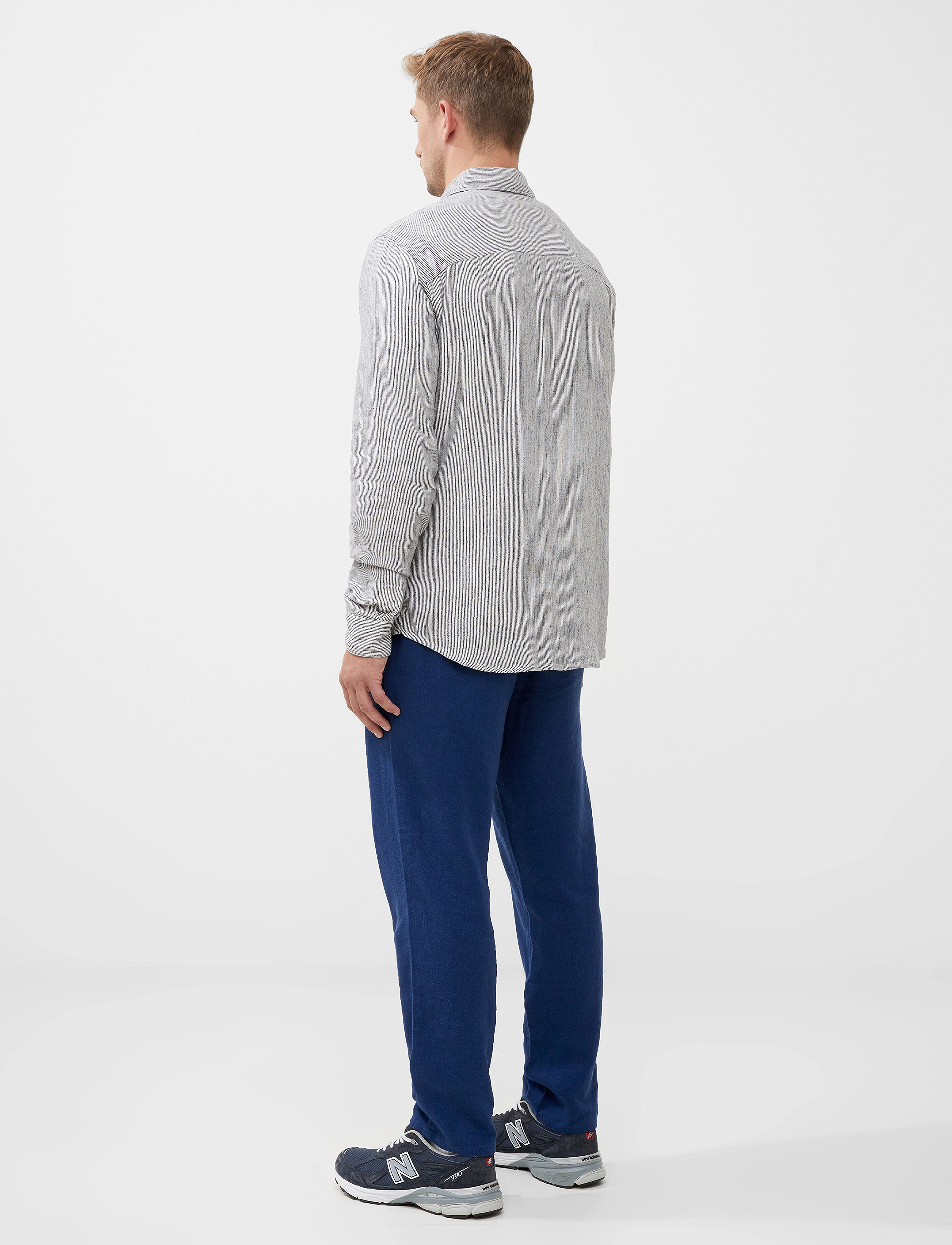 French Connection - TONAL STRIPE SHIRT - black/white - 4