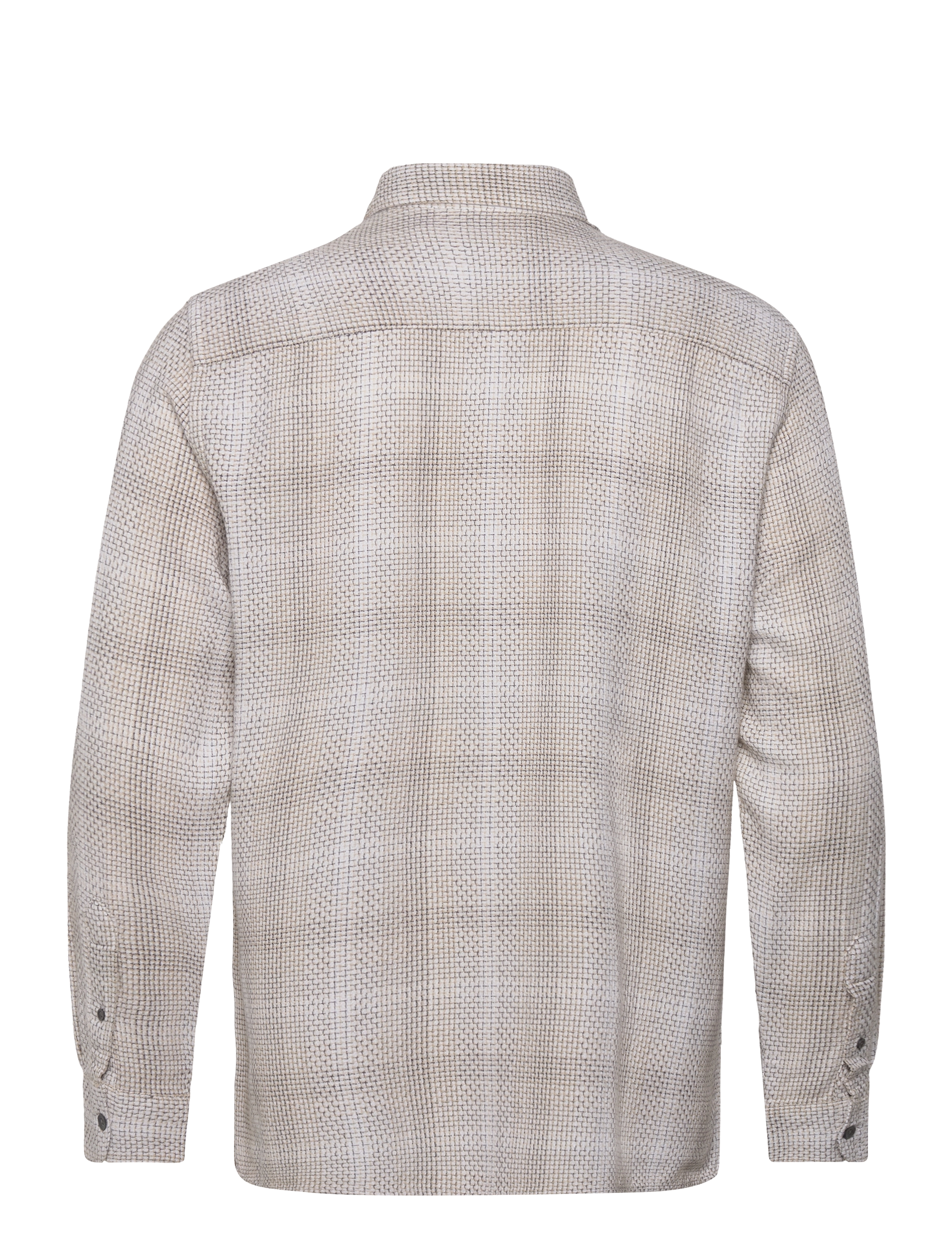 French Connection - BARROW DOBBY LS SHIRT - sand combo - 2