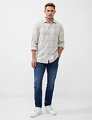 French Connection - BARROW DOBBY LS SHIRT - casual overhemden - sand combo - 0