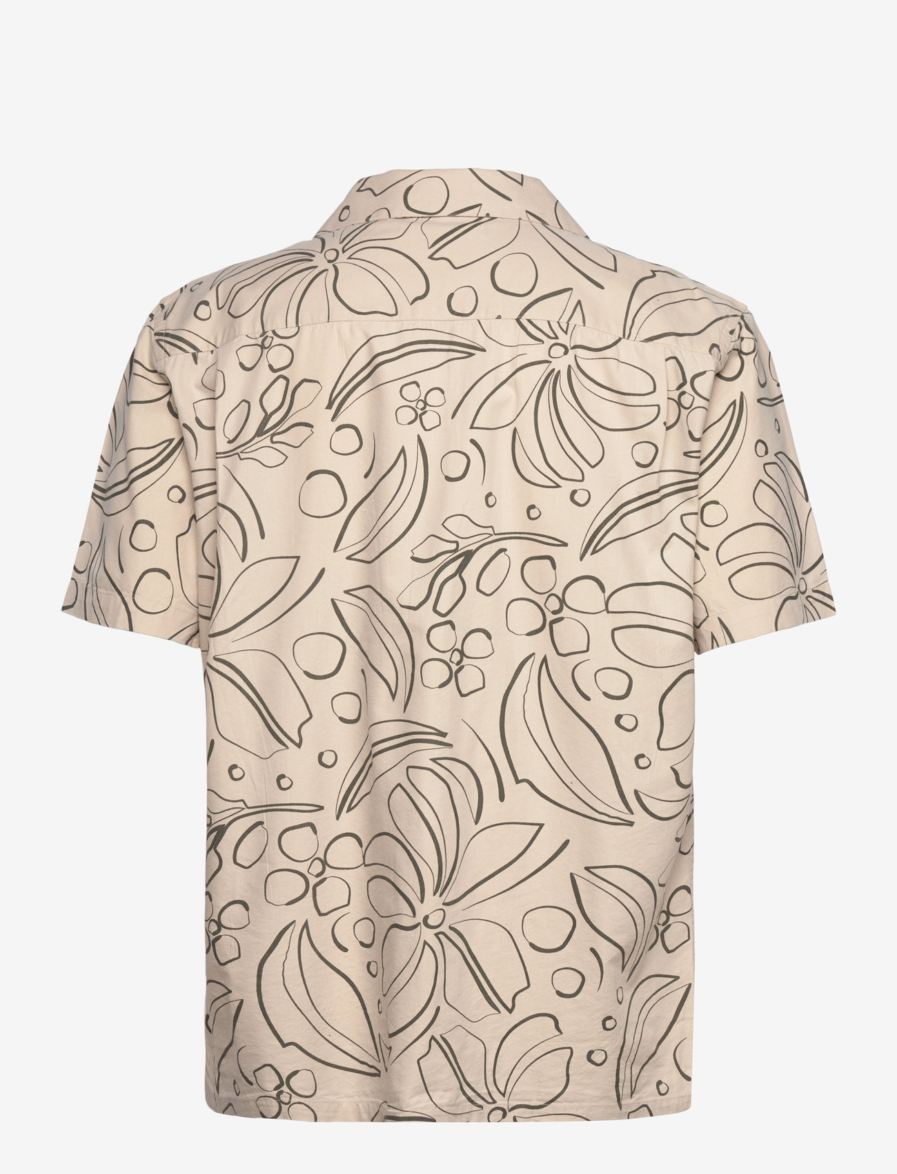French Connection - FLORAL REVERE - kortärmade skjortor - stone/khaki - 2