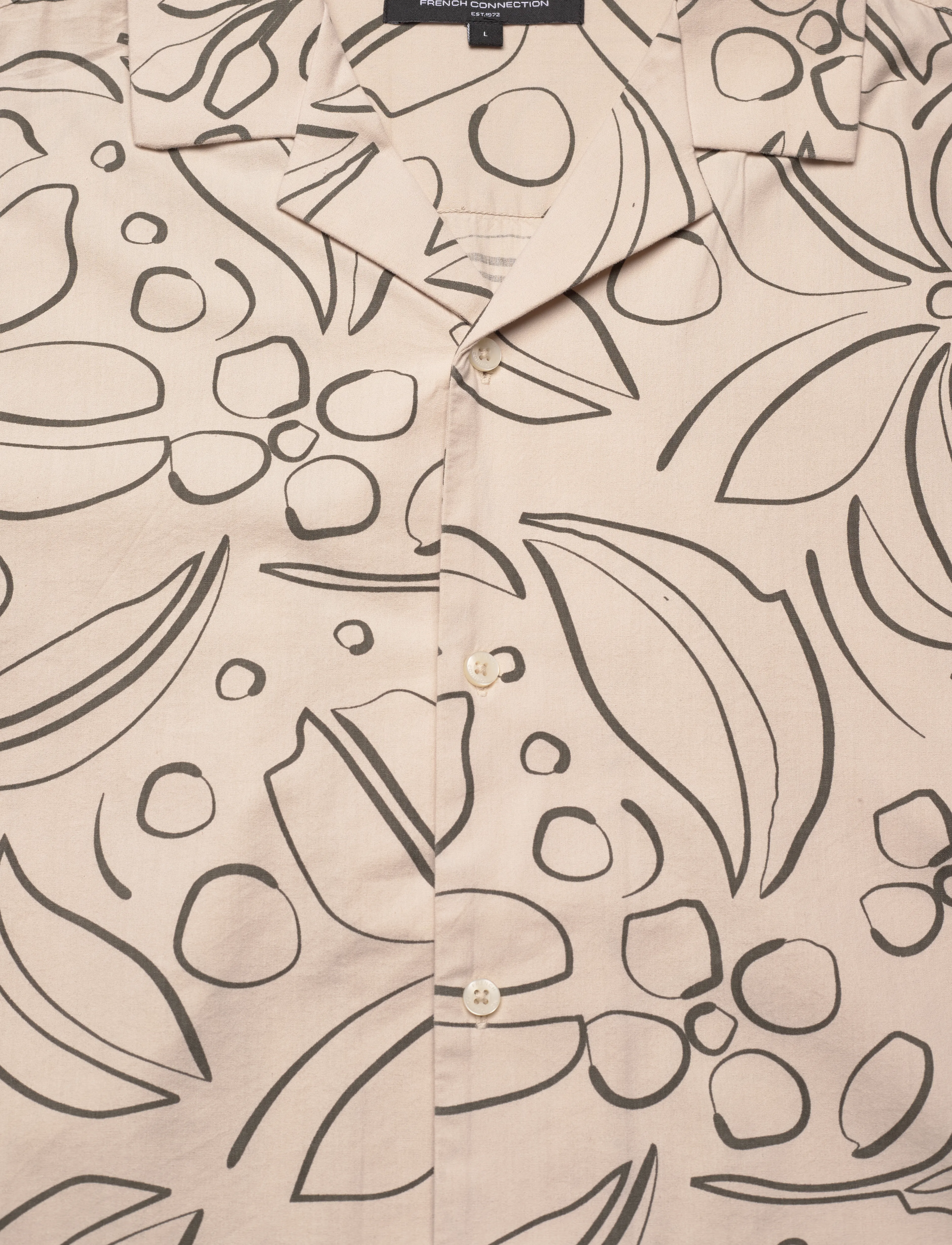 French Connection - FLORAL REVERE - kortærmede skjorter - stone/khaki - 5