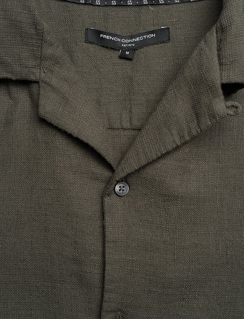 French Connection - SS MATTY WEAVE REVERE SHIRT - kurzarmhemden - khaki - 5