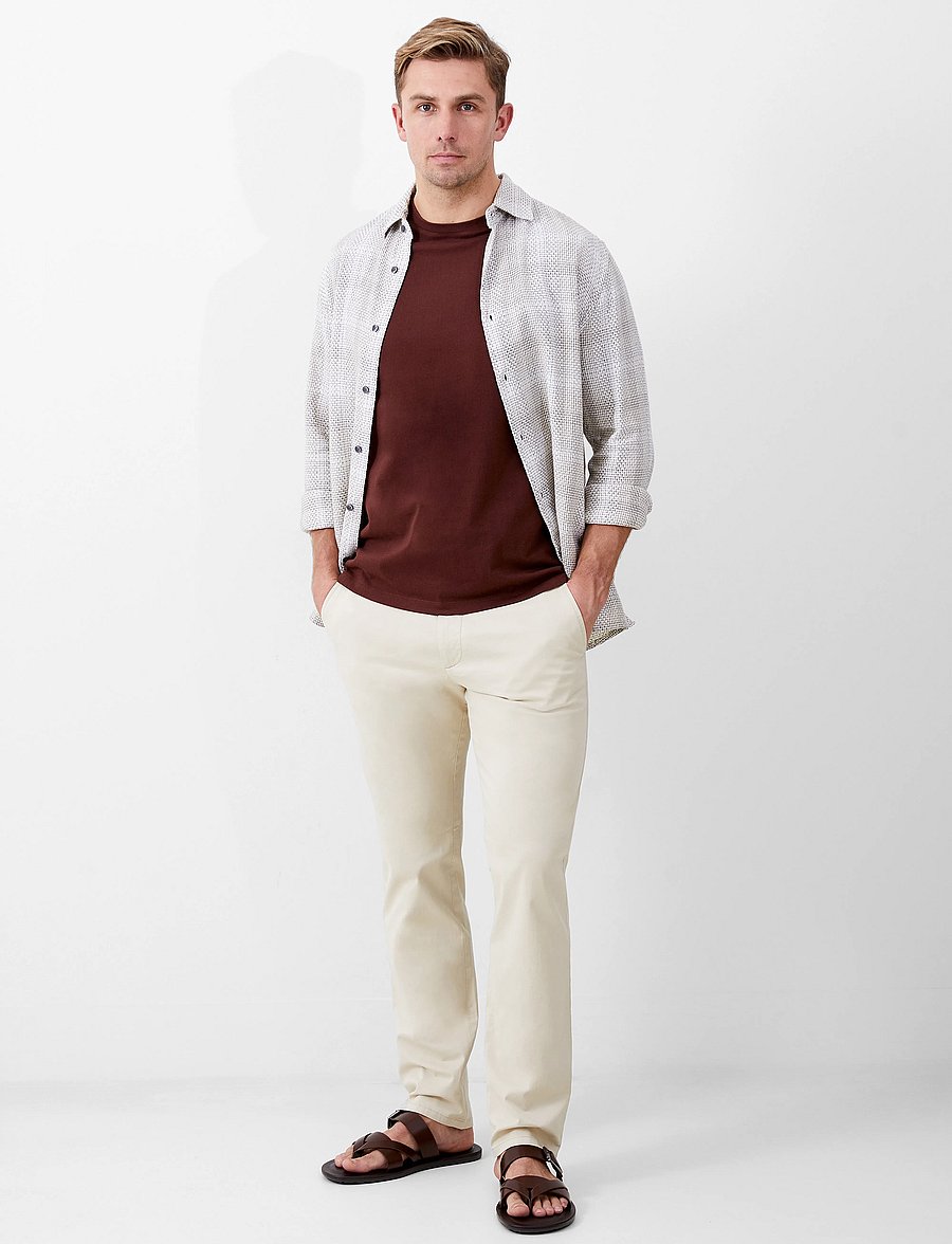 French Connection - STRETCH CHINO TROUSER - chino-püksid - stone - 0
