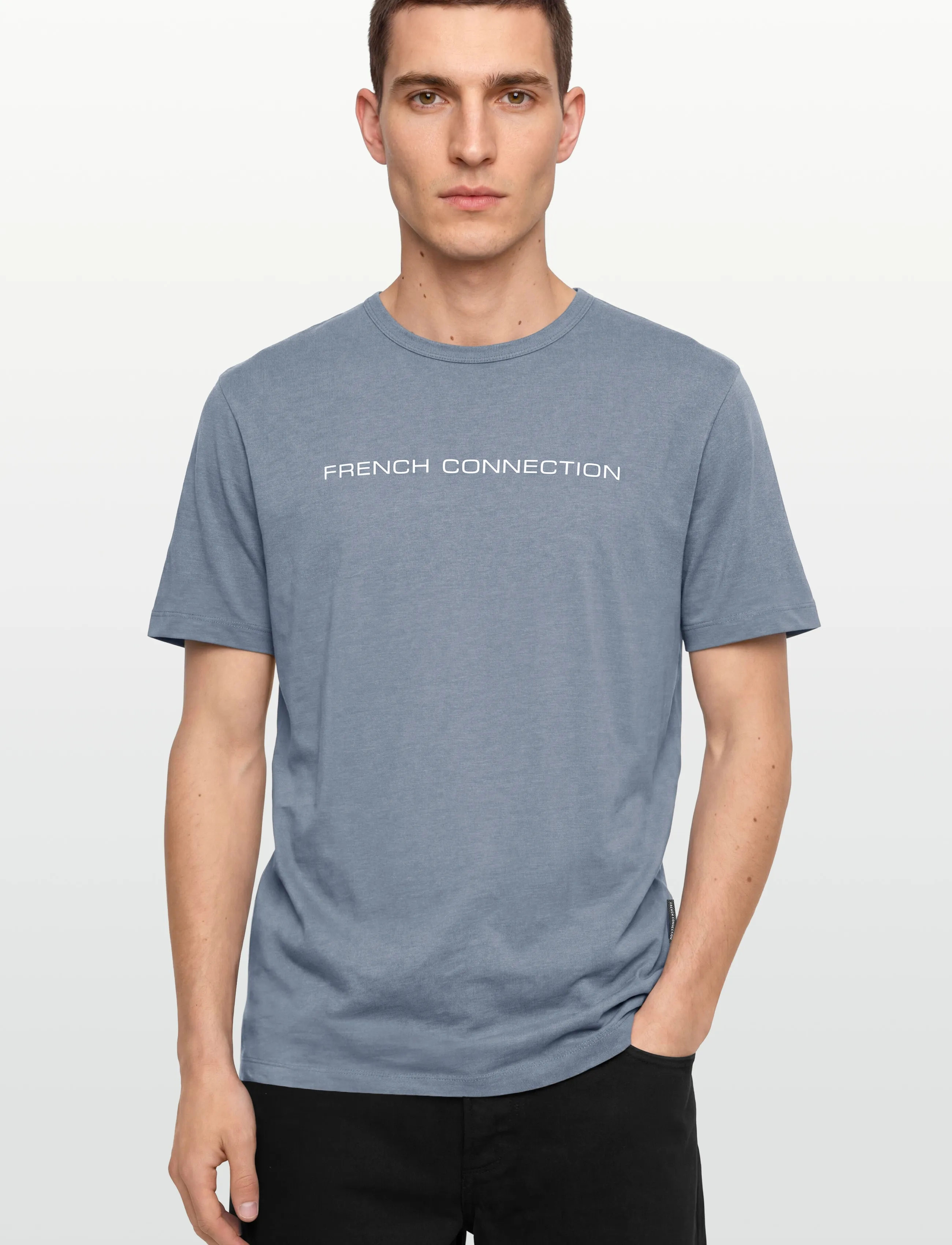 French Connection - FRENCH CONNECTION LGT BLUE MEL/WHITE - lgt blue mel/white - 3