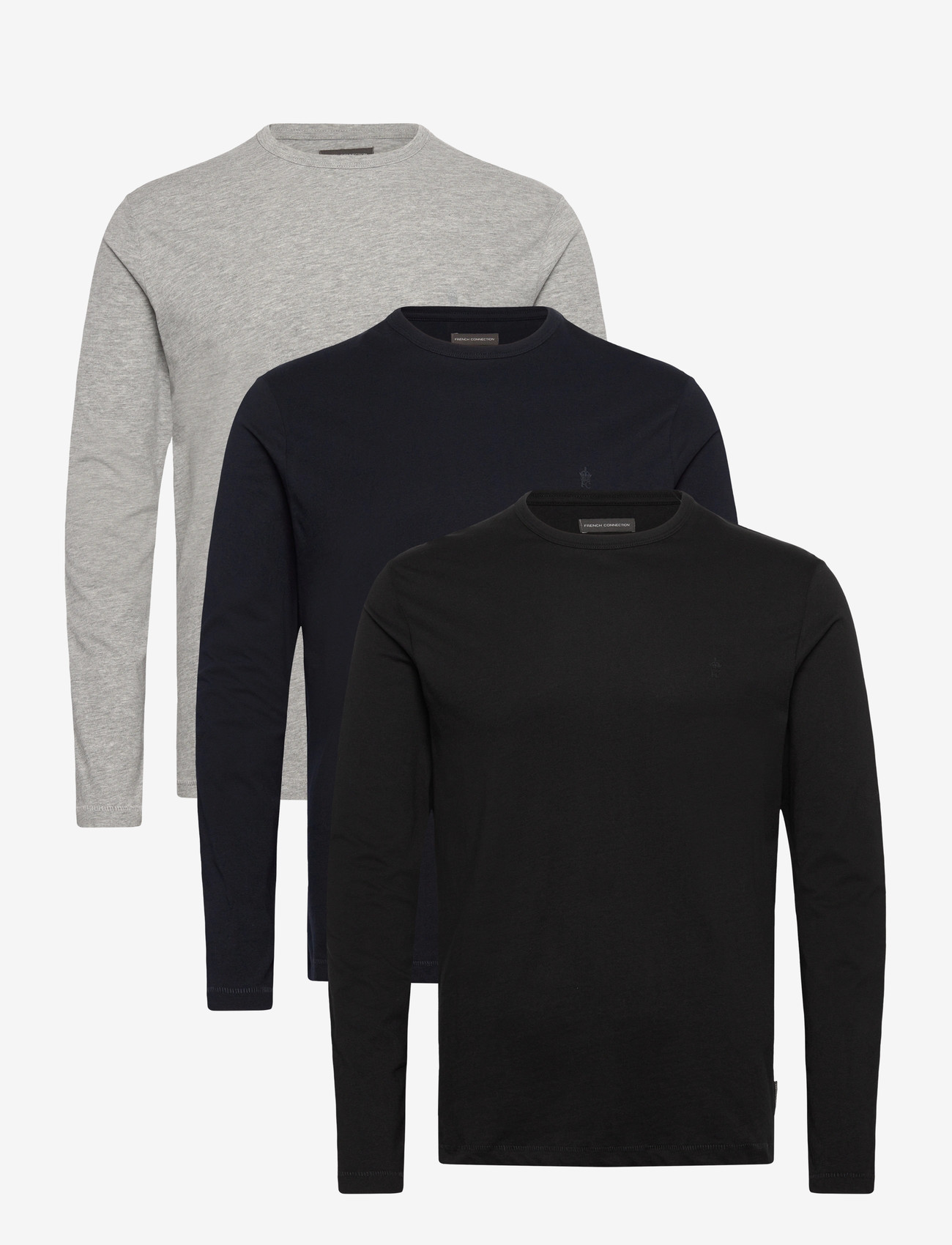 French Connection - 3 PACK CREW LS - efterårstøj - multi 1 - 0