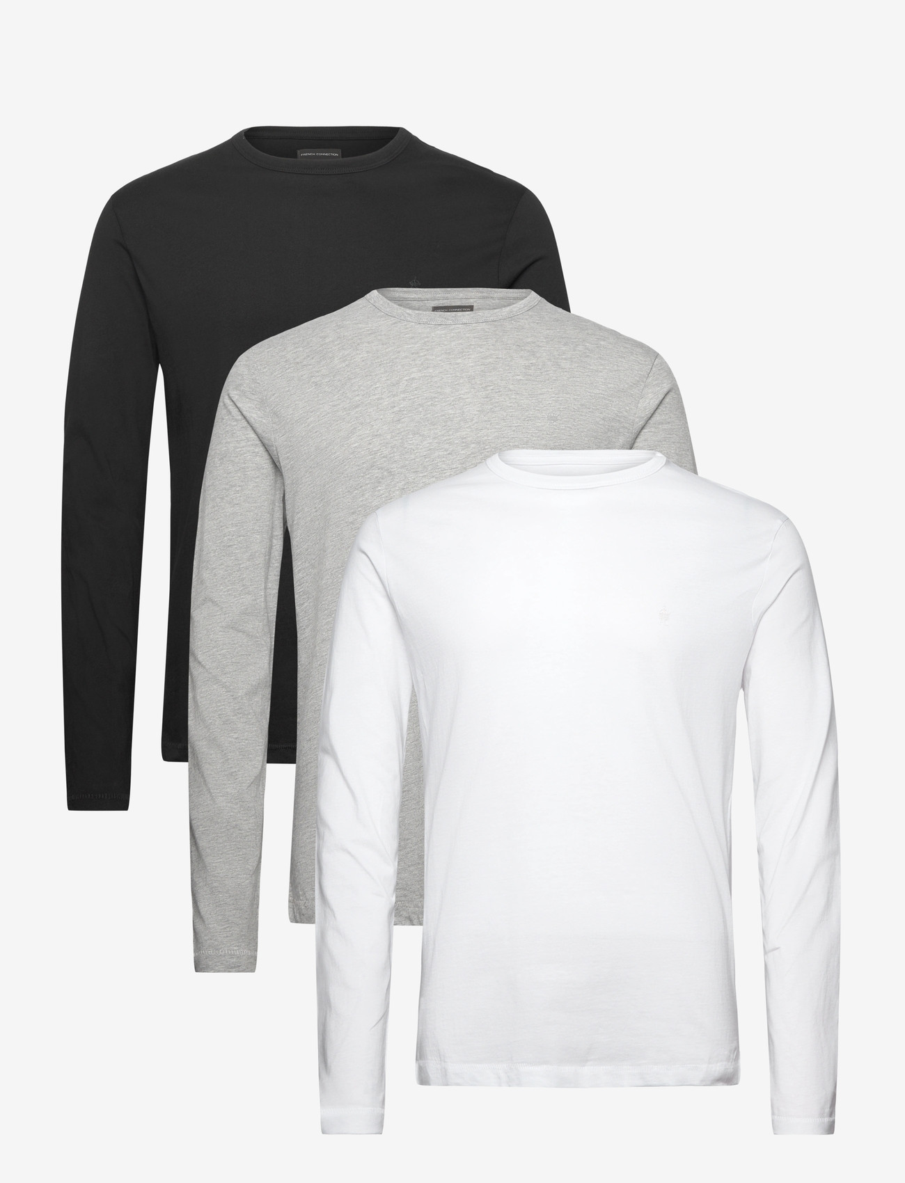 French Connection - 3 PACK CREW LS - efterårstøj - multi 3 - 0